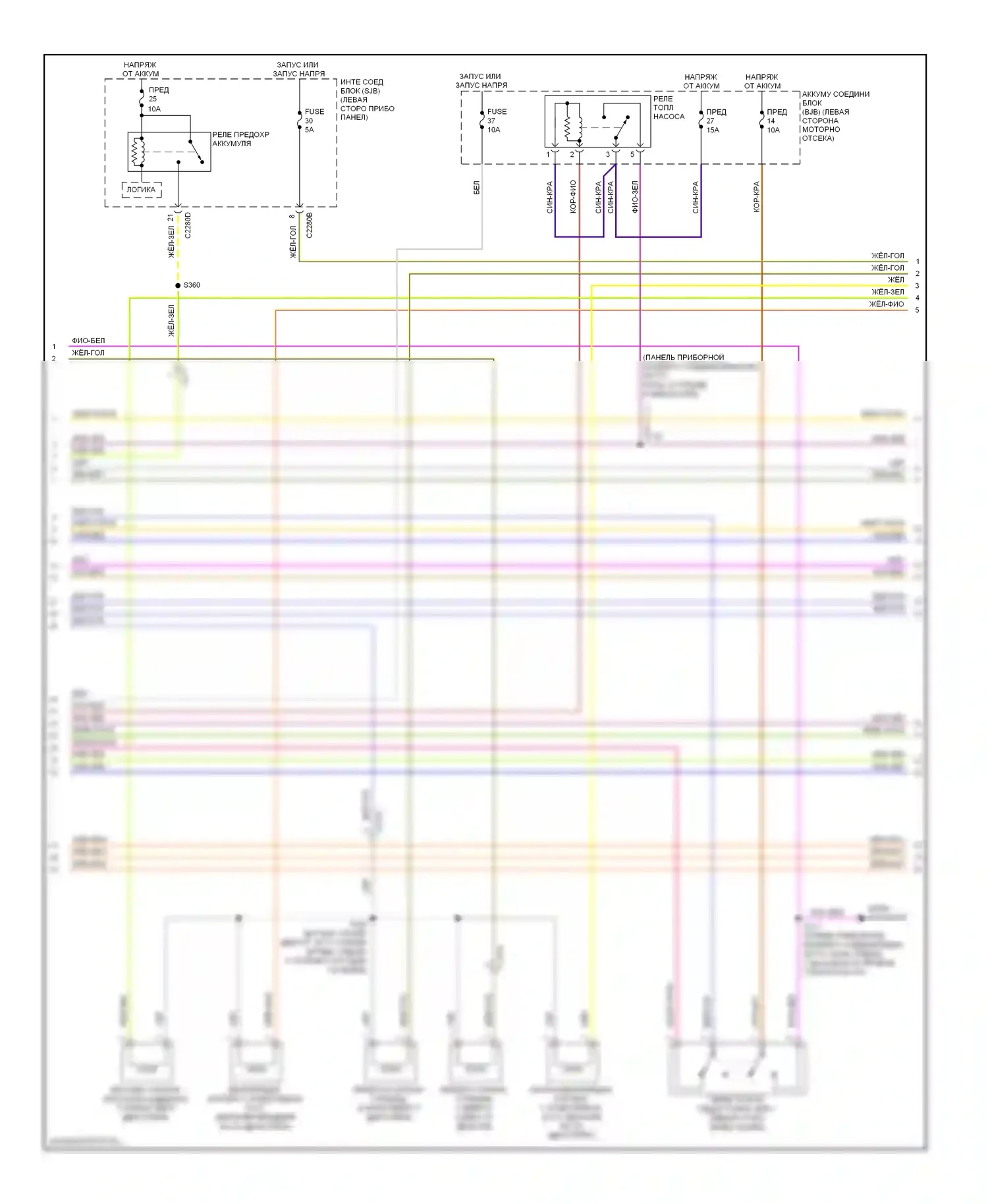 Flex Ford I (2008-2013): Электросхема двигателя 3,5л твин турбо (2 из 6) 