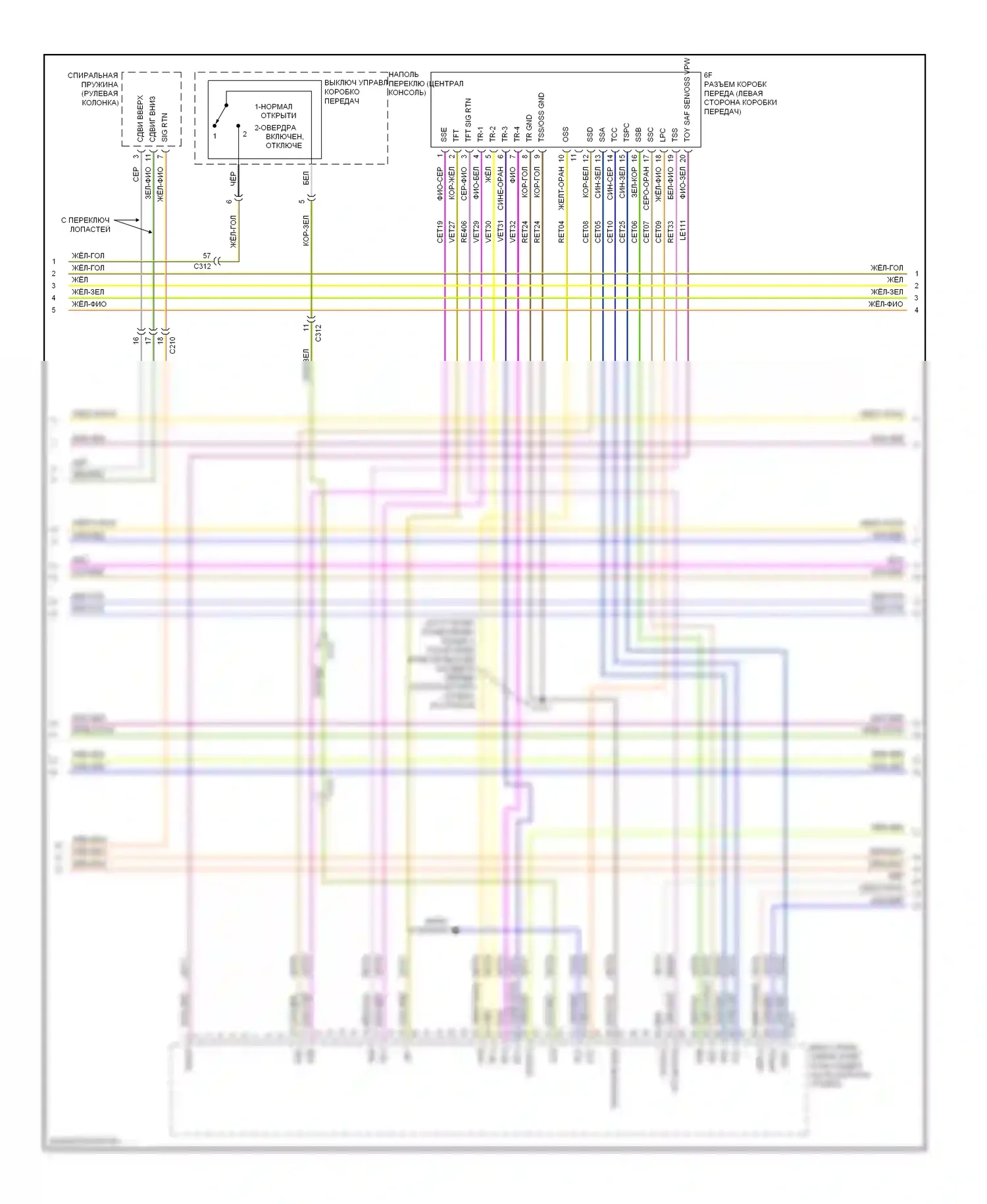 Flex Ford I (2008-2013): Электросхема двигателя 3,5л твин турбо (3 из 6) 