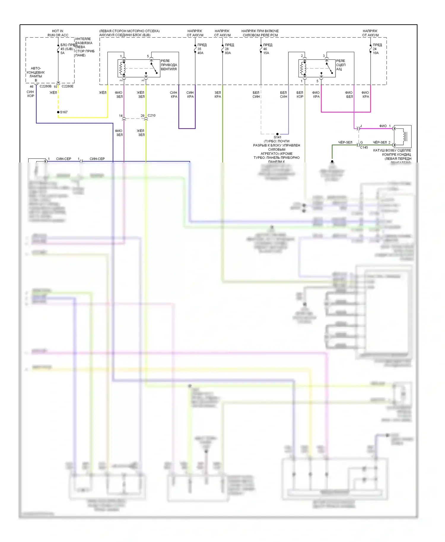 Flex Ford I (2008-2013): Электросхема климат контроля (2 из 2) 