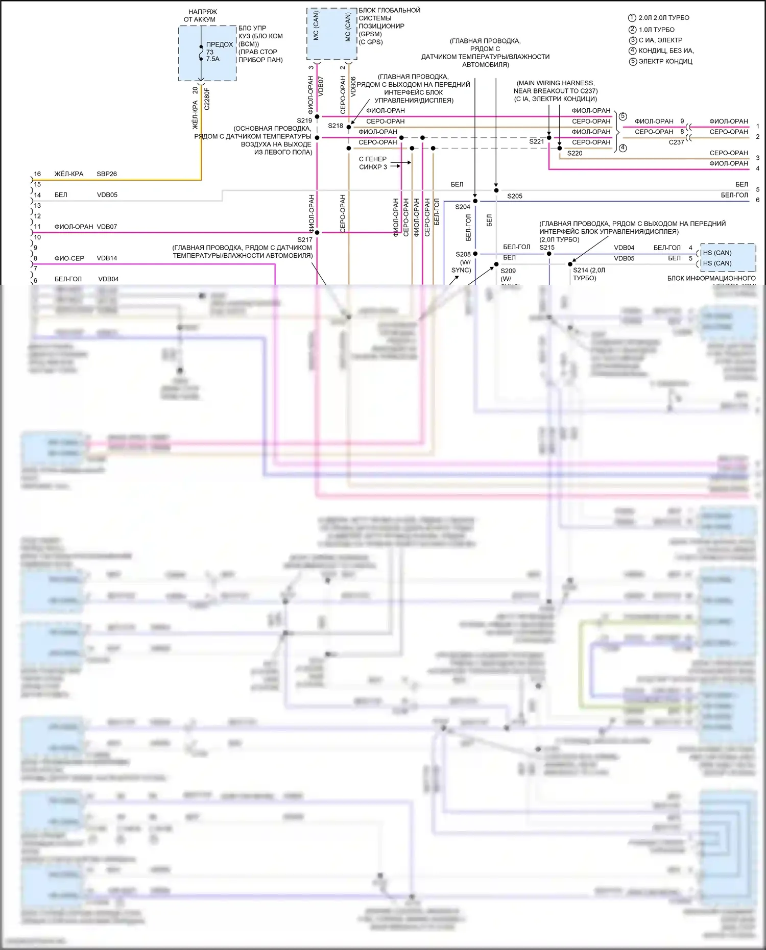 Focus RS Ford III (2016-2018): Can шина электросхема, кроме электрической и rs (1 из 2) 