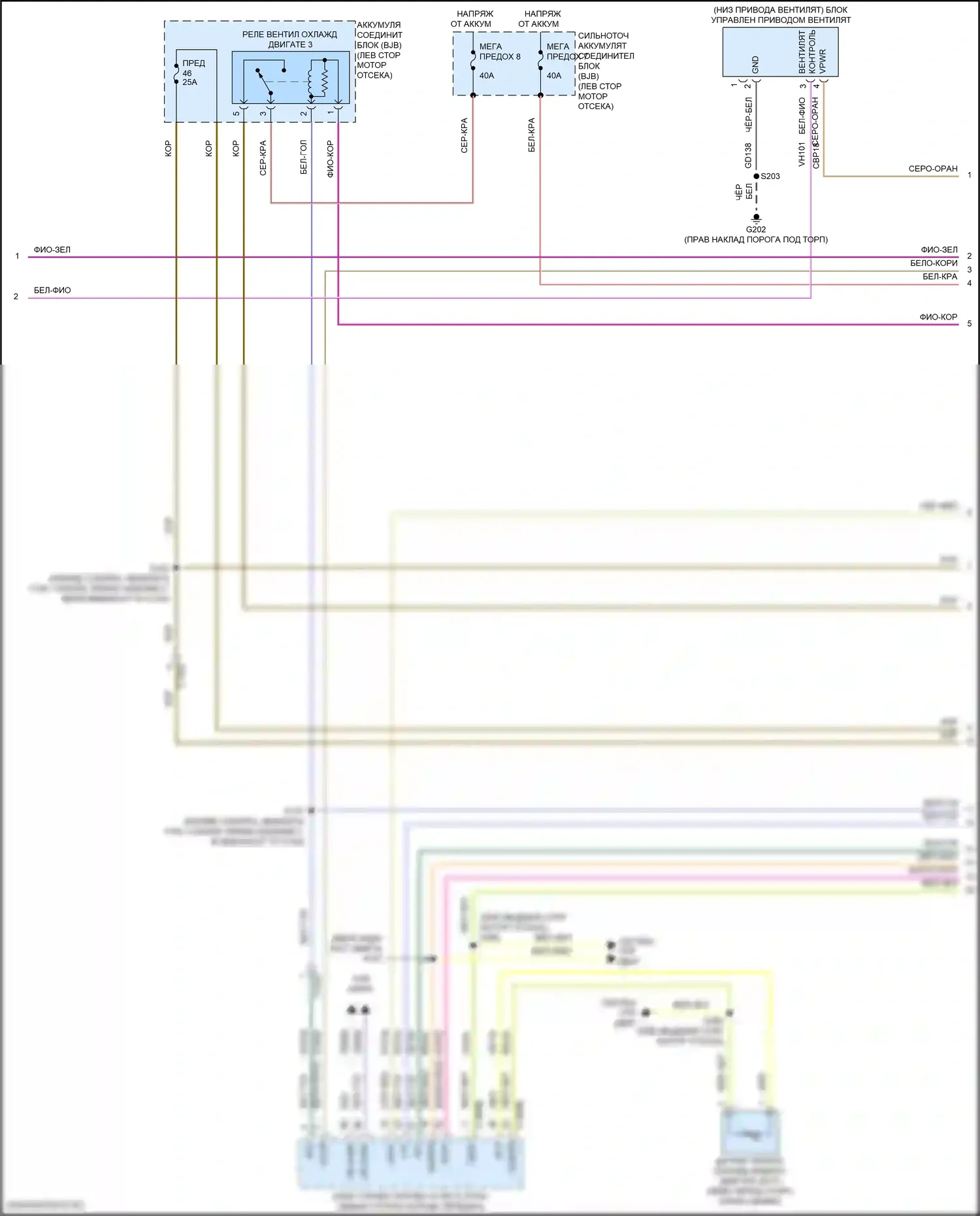 Focus RS Ford III (2016-2018): Электросхема климат контроля, rs (2 из 3) 