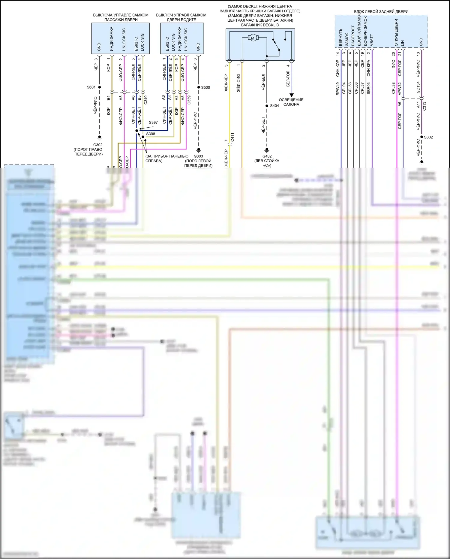 Focus RS Ford III (2016-2018): Электросхема защиты от взлома, rs с интеллектуальным доступом (1 из 5) 
