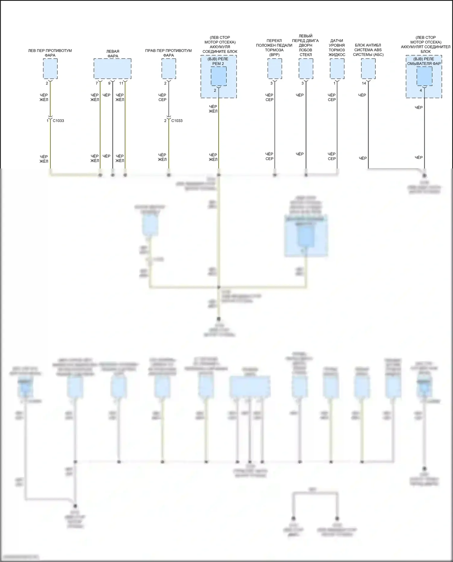 Focus RS Ford III (2016-2018): Электросхема разводки массы, rs (1 из 4) 