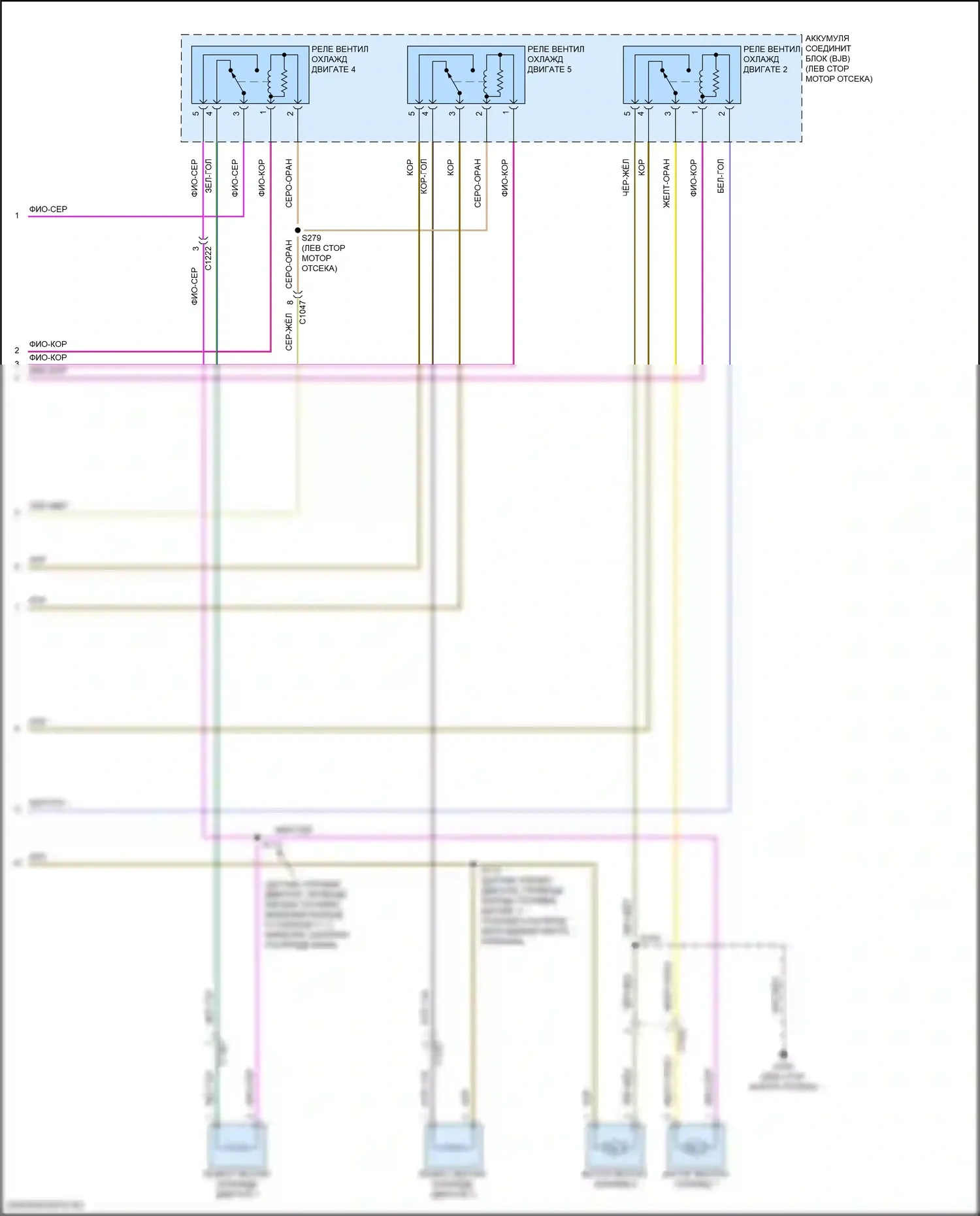 Focus RS Ford III (2016-2018): Электросхема вентилятора охлаждения, rs (2 из 2) 