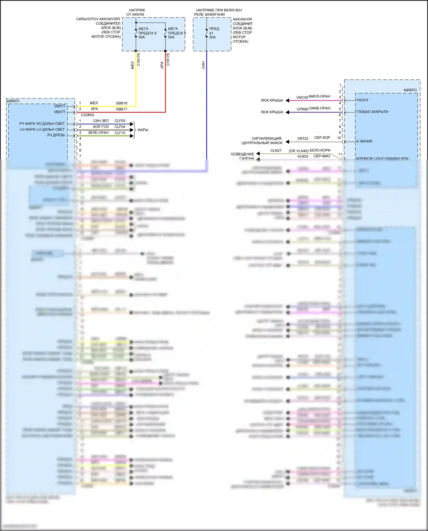 Focus ST Ford III рестайлинг (2015-2018): Электросхема блоков управления кузовом, rs (1 из 2) 
