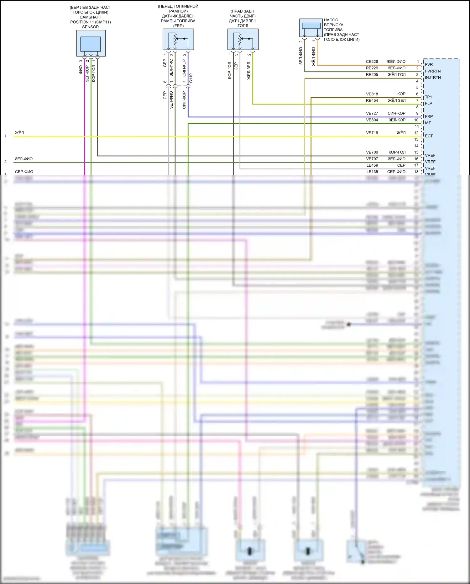 Focus ST Ford III рестайлинг (2015-2018): Электросхема двигателя 2.0l (6 из 6) 