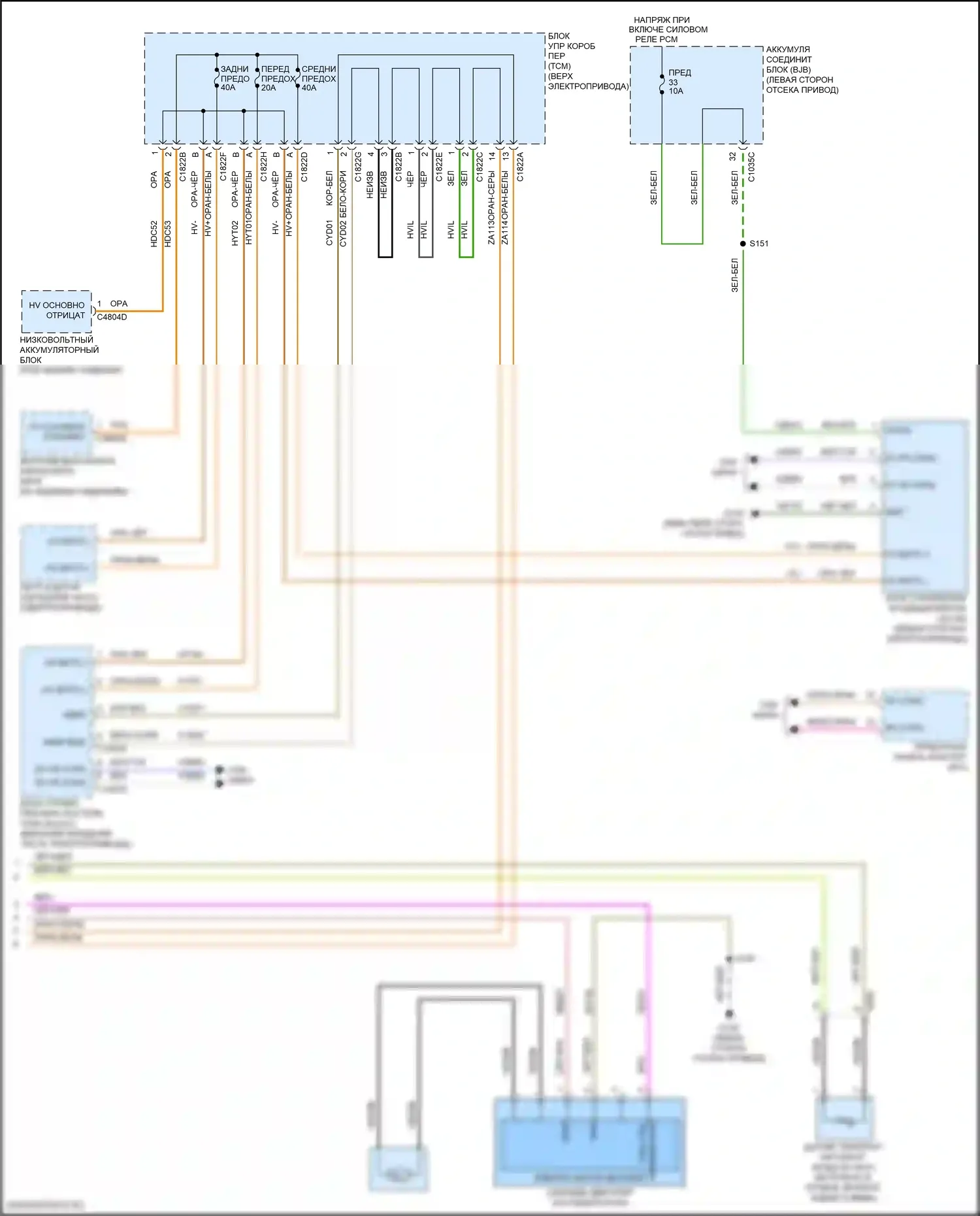 Focus ST Ford III рестайлинг (2015-2018): Электросхема климат контроля, электрическая (3 из 3) 