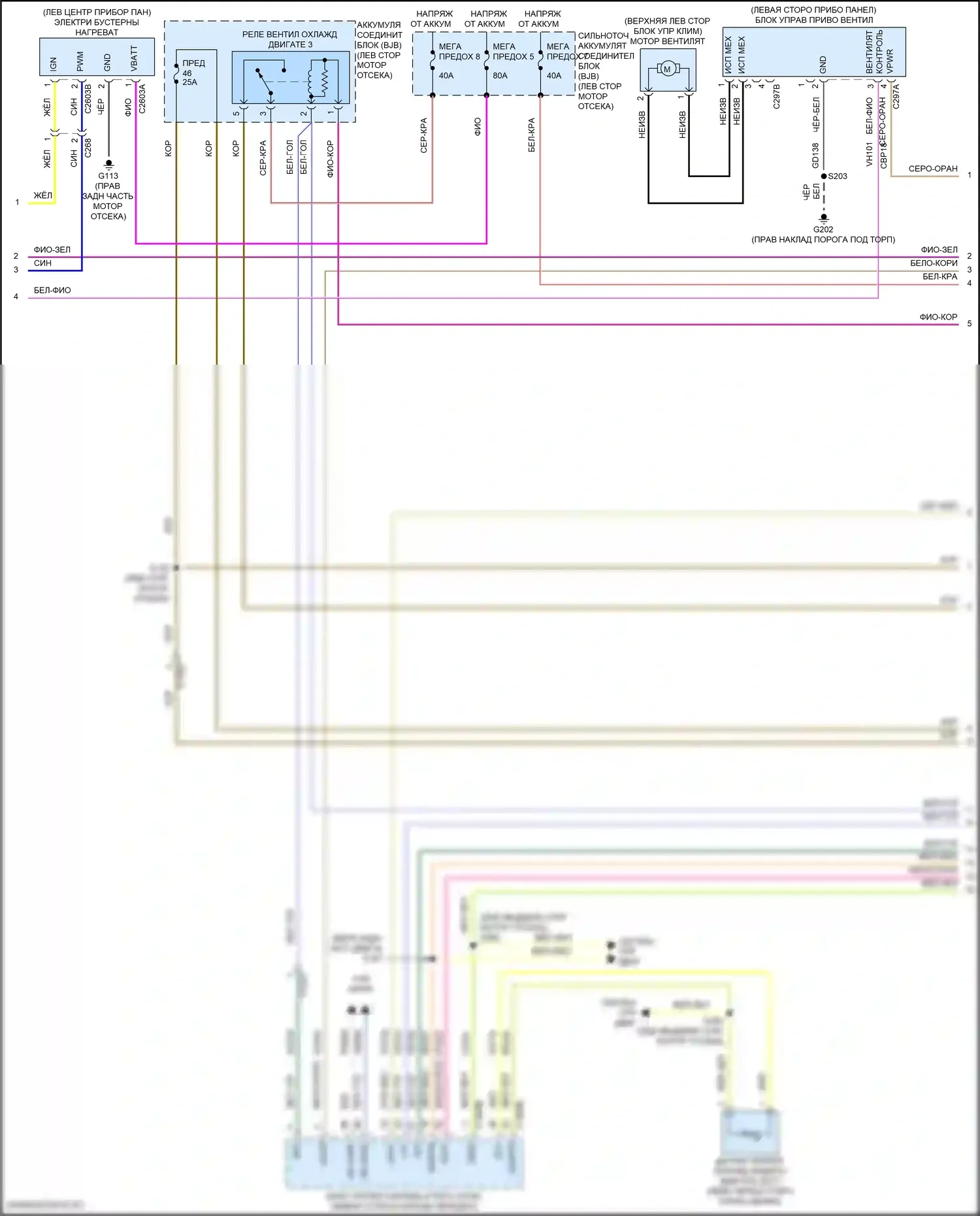 Focus ST Ford III рестайлинг (2015-2018): Электросхема климат контроля, rs (2 из 3) 