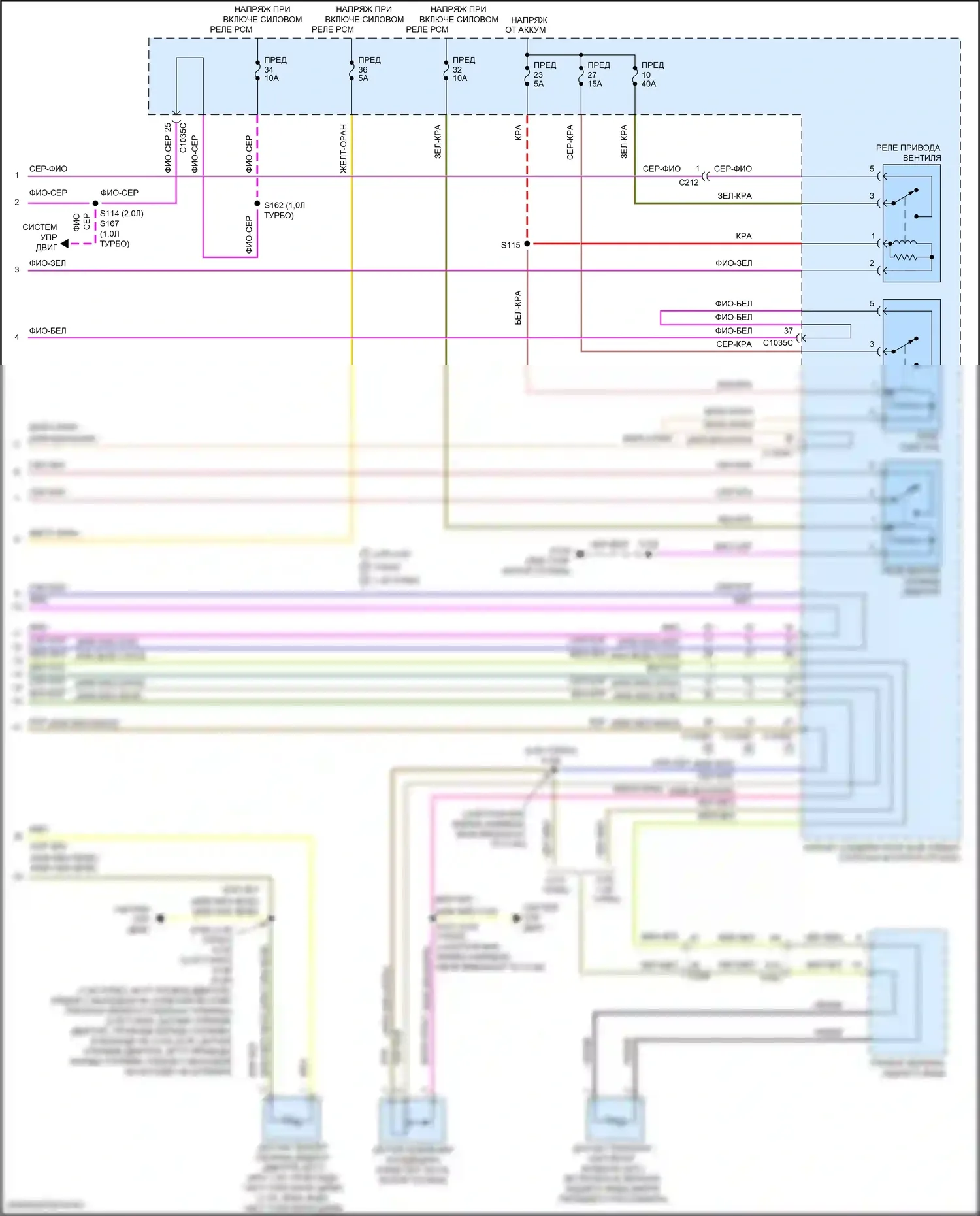 Focus ST Ford III рестайлинг (2015-2018): Электросхема ручного кондиционера (3 из 3) 