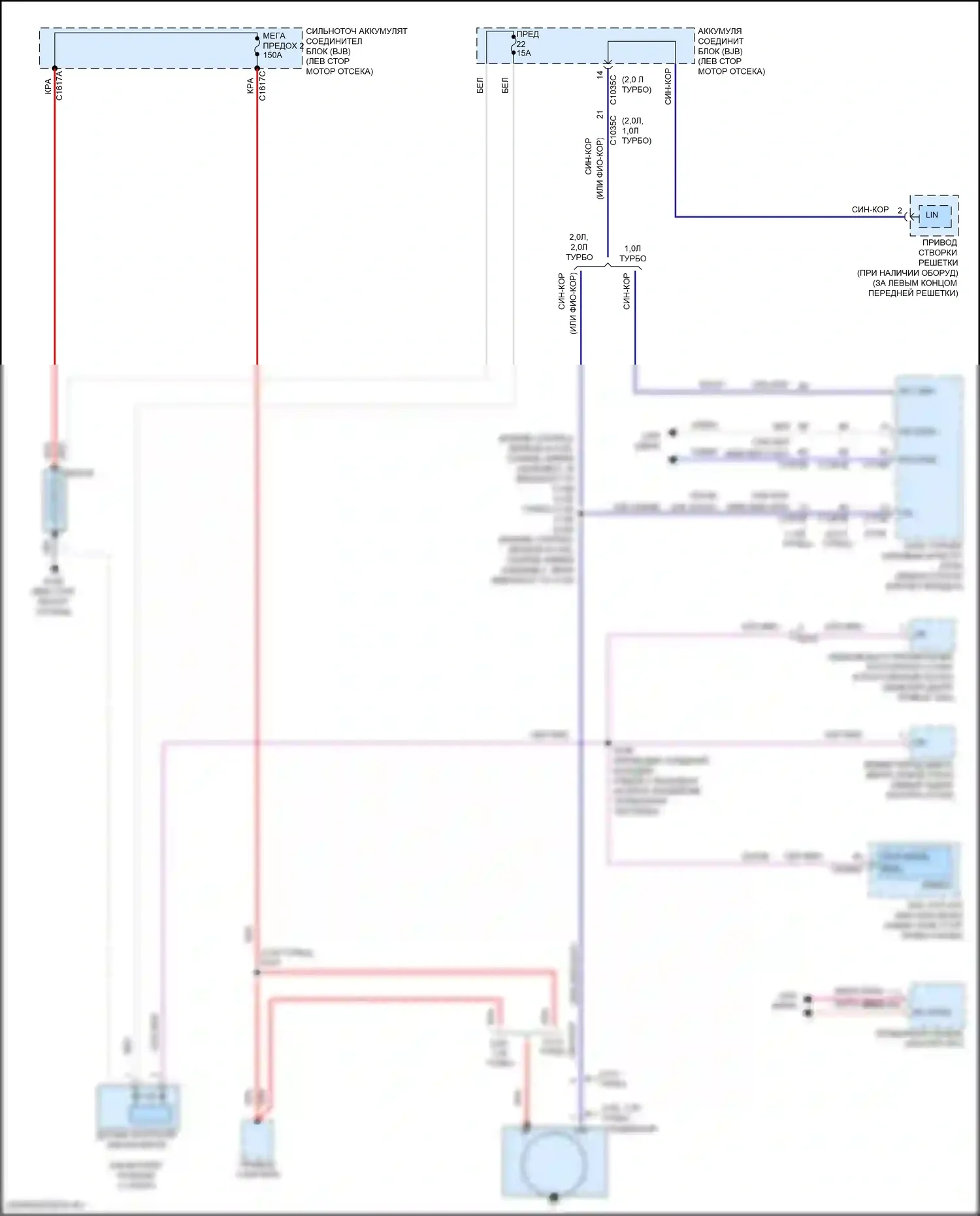 Focus ST Ford III рестайлинг (2015-2018): 2,0 л турбо, электросхема генератора 