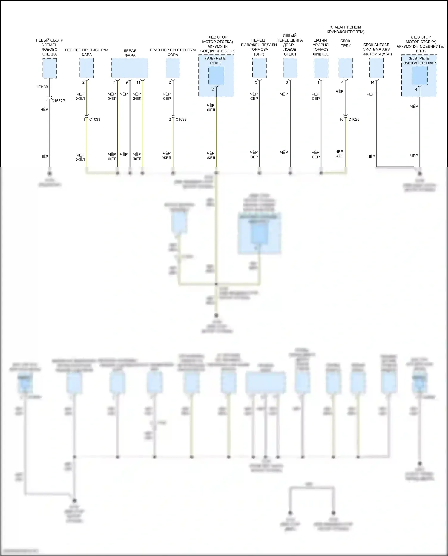 Focus ST Ford III рестайлинг (2015-2018): Электросхема разводки массы, rs (1 из 4) 
