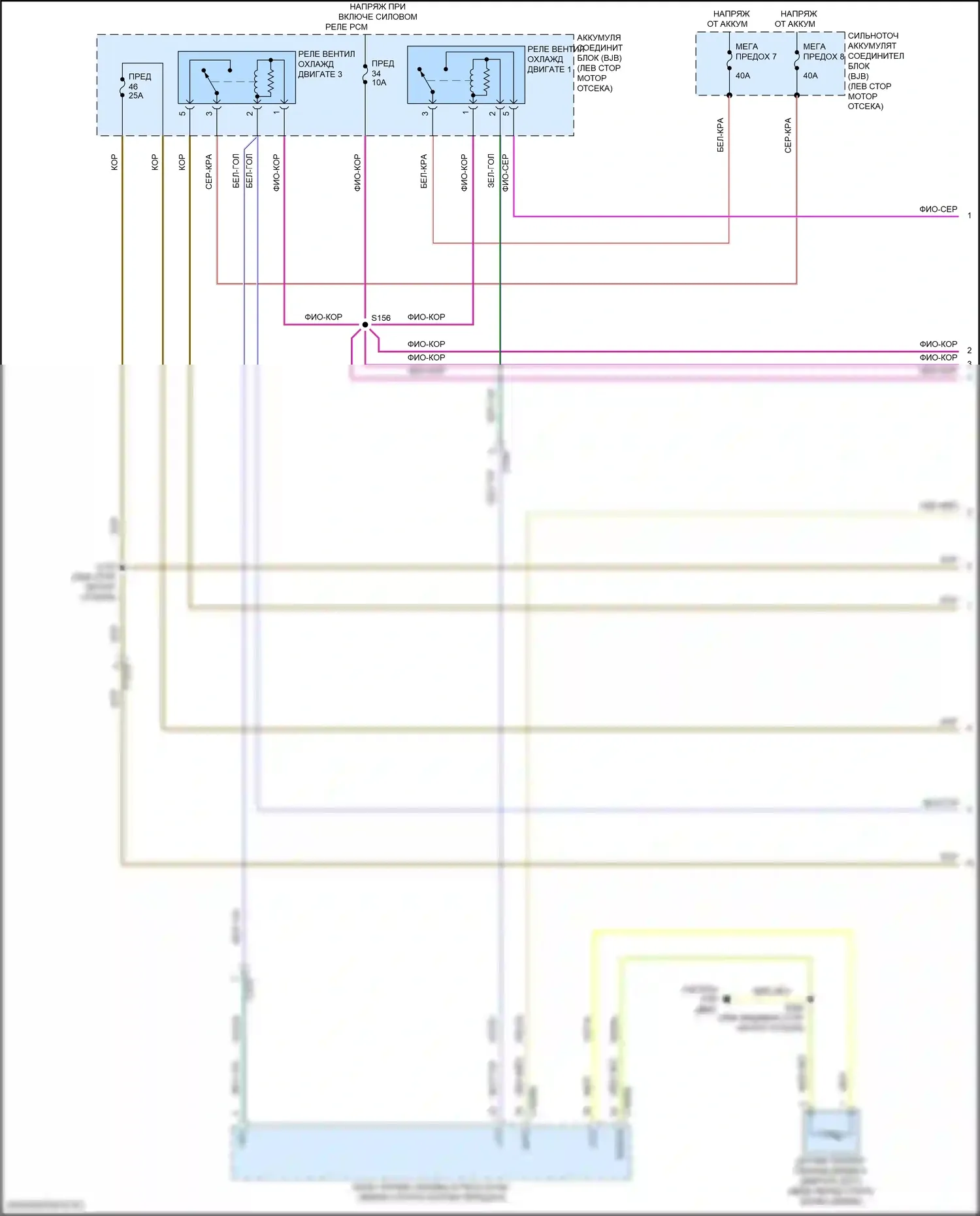 Focus ST Ford III рестайлинг (2015-2018): Электросхема вентилятора охлаждения, rs (1 из 2) 