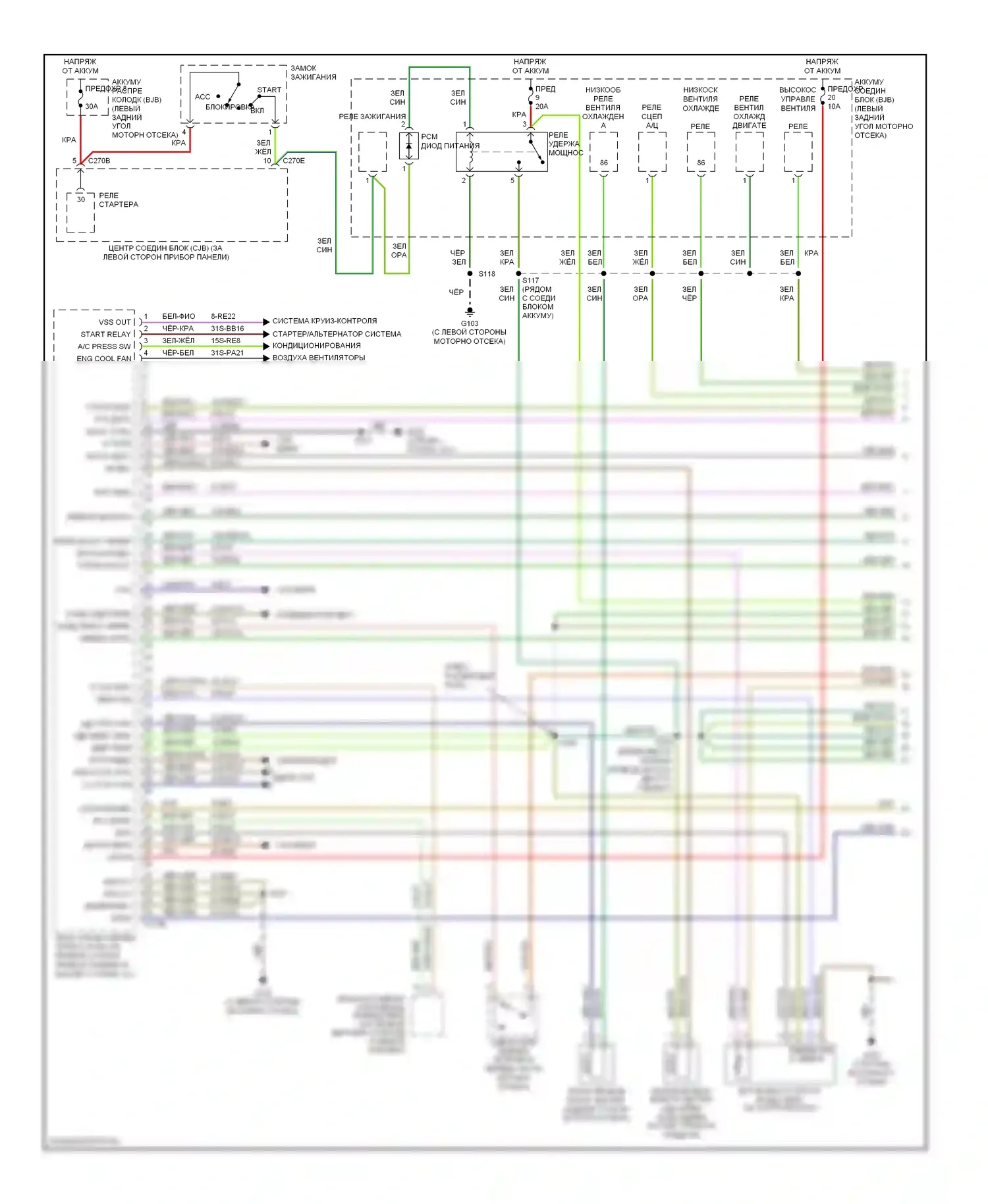 Focus Ford I рестайлинг (2001-2007): Электросхема двигателя электросхема двигателя (1 из 4) 