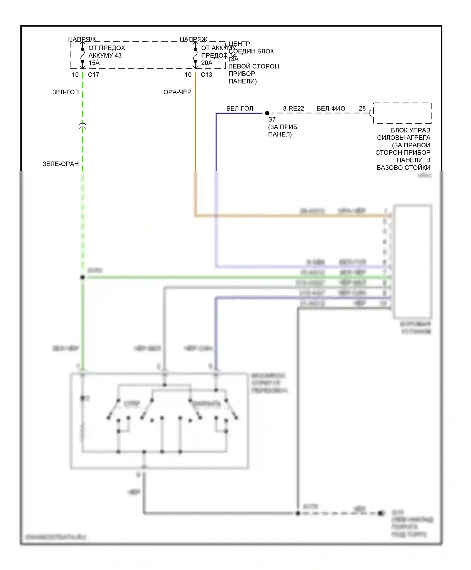 Focus Ford I (1998-2004): Складная крыша/цепи штриховки 