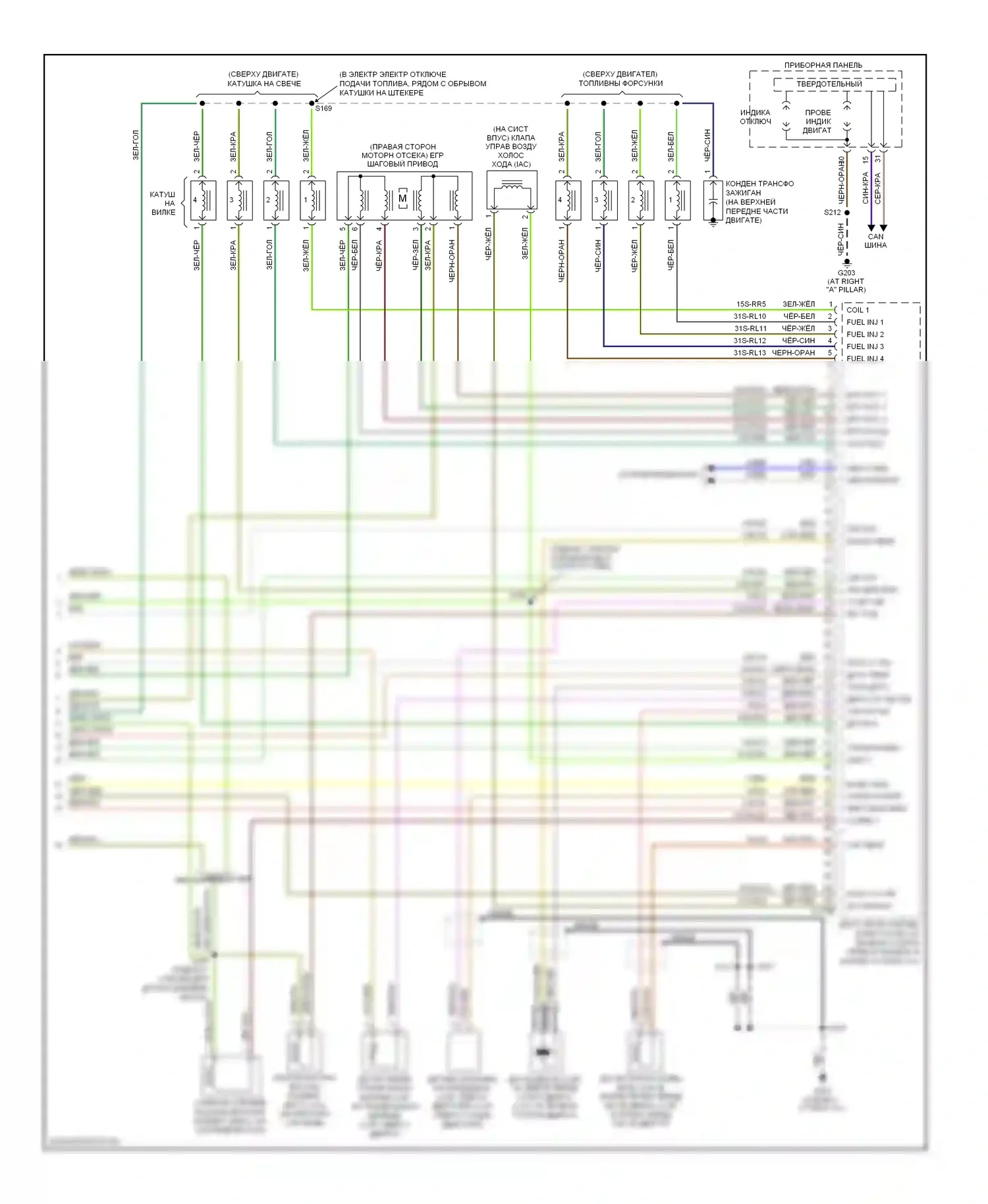 Focus Ford II (2005-2008): Электросхема двигателя электросхема двигателя позднего выпуска (4 из 4) 