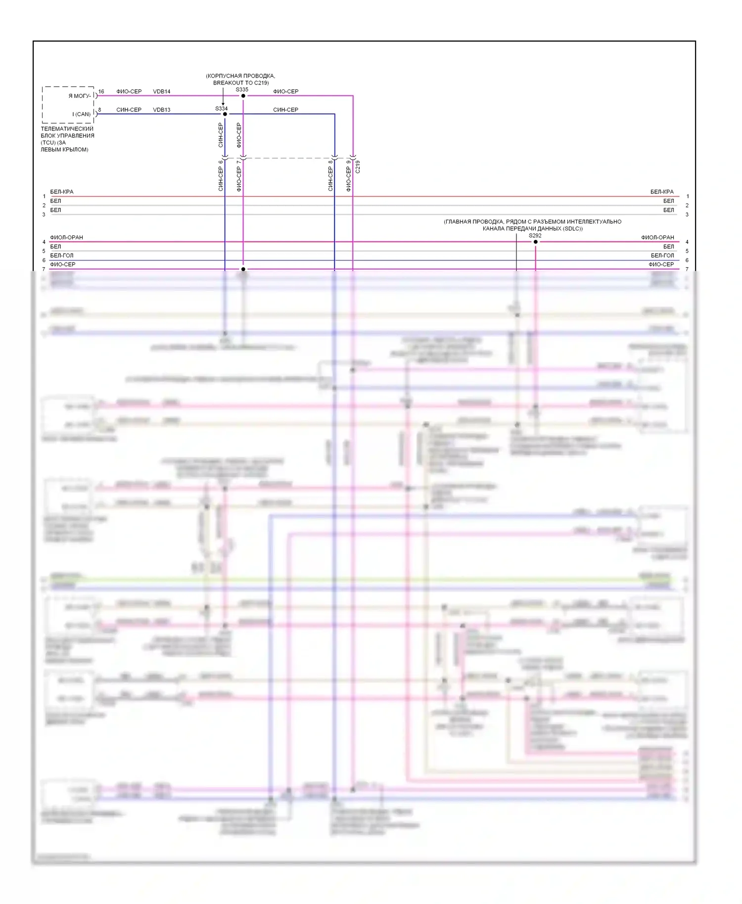 Focus Ford III (2011-2015): Can шина электросхема (2 из 3) 