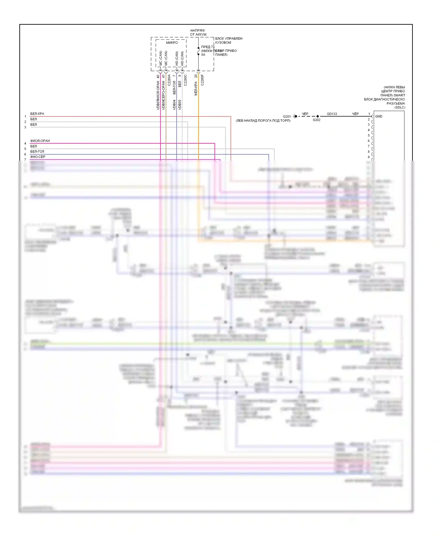 Focus Ford III (2011-2015): Can шина электросхема (3 из 3) 