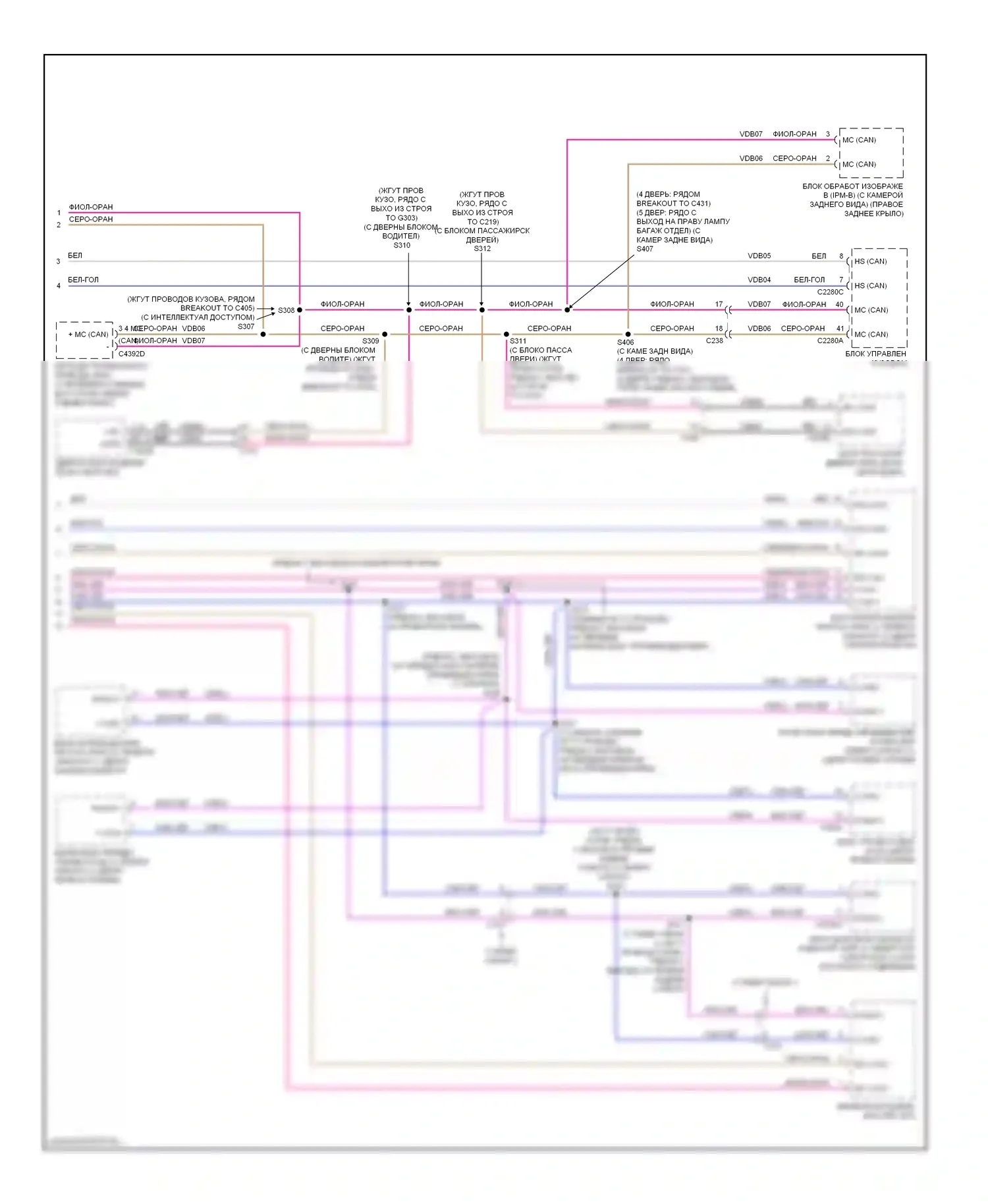 Focus Ford III (2011-2015): Can шина электросхема, кроме электрической (2 из 2) 