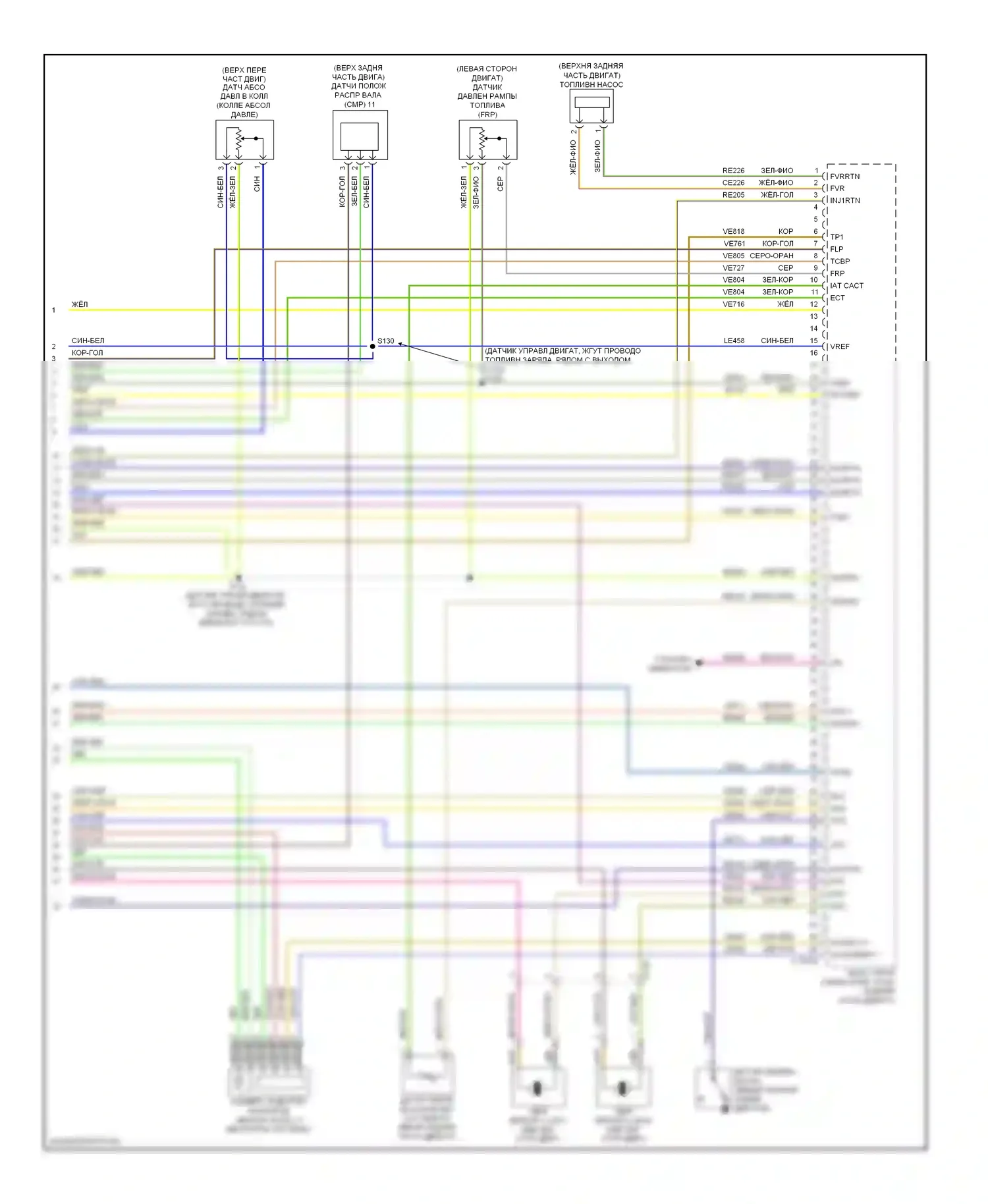 Focus Ford III (2011-2015): Электросхема двигателя 2.0л турбо (6 из 6) 