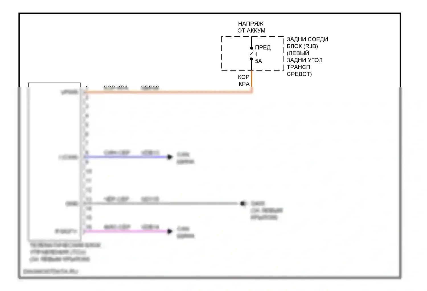 Focus Ford III (2011-2015): Электросхема начальника бригады 