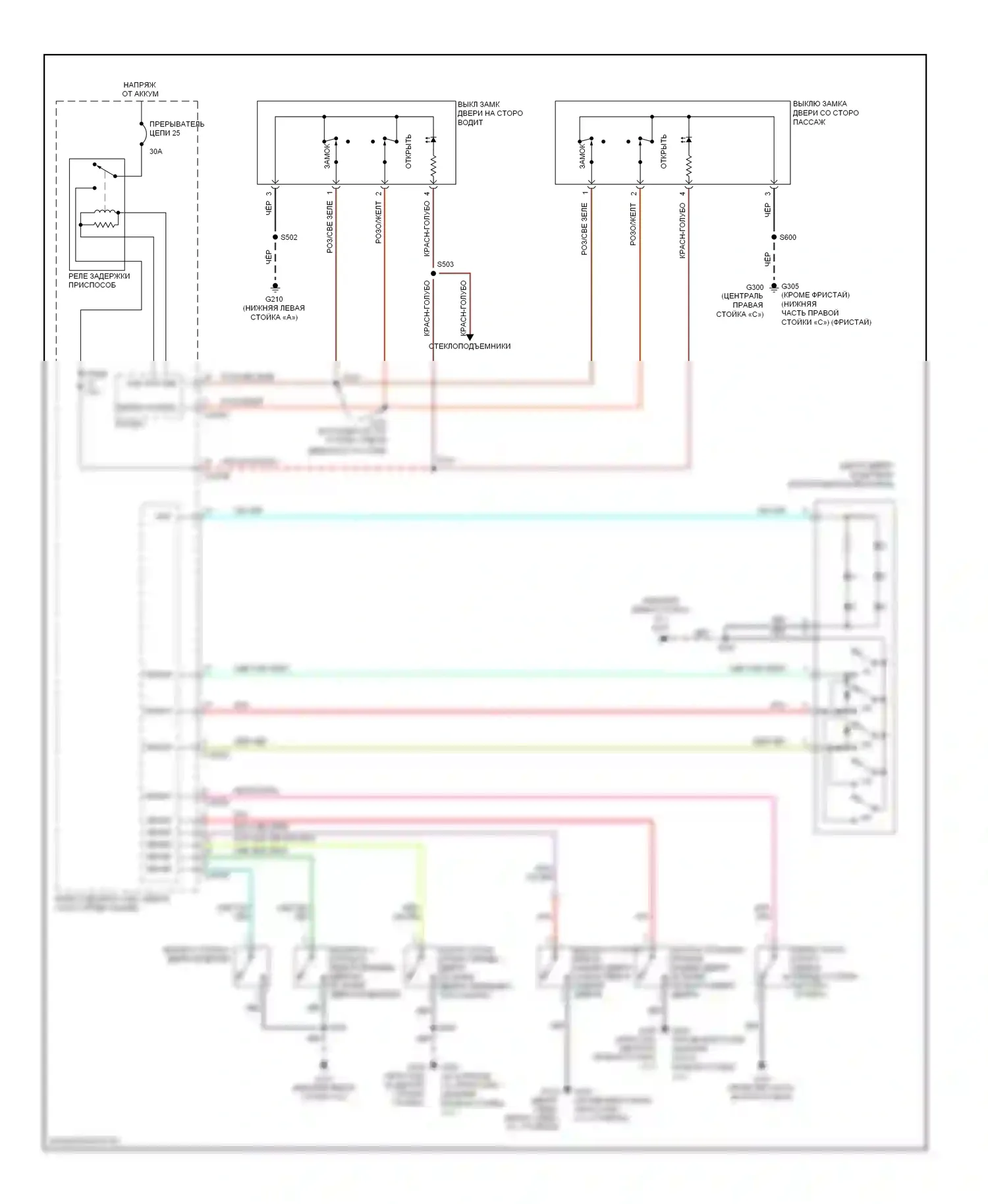 Freestyle Ford I (2004-2009): Электросхема защиты от взлома (2 из 2) 