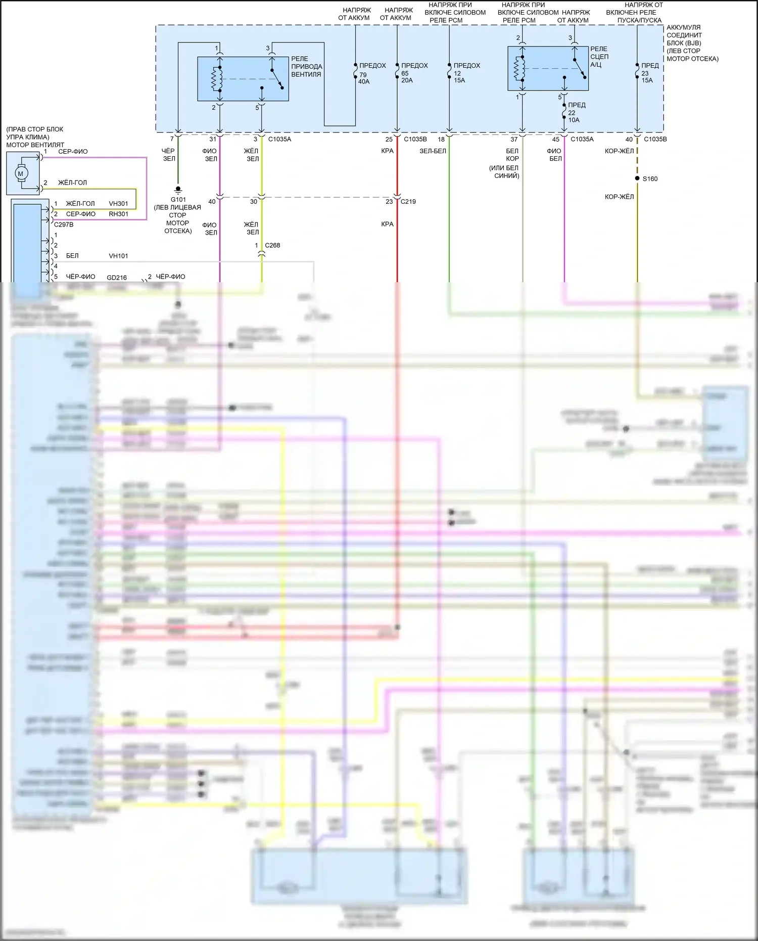 Fusion (North America) Ford II рестайлинг (2016-2020): Электросхема климат контроля, кроме гибридного (1 из 3) 