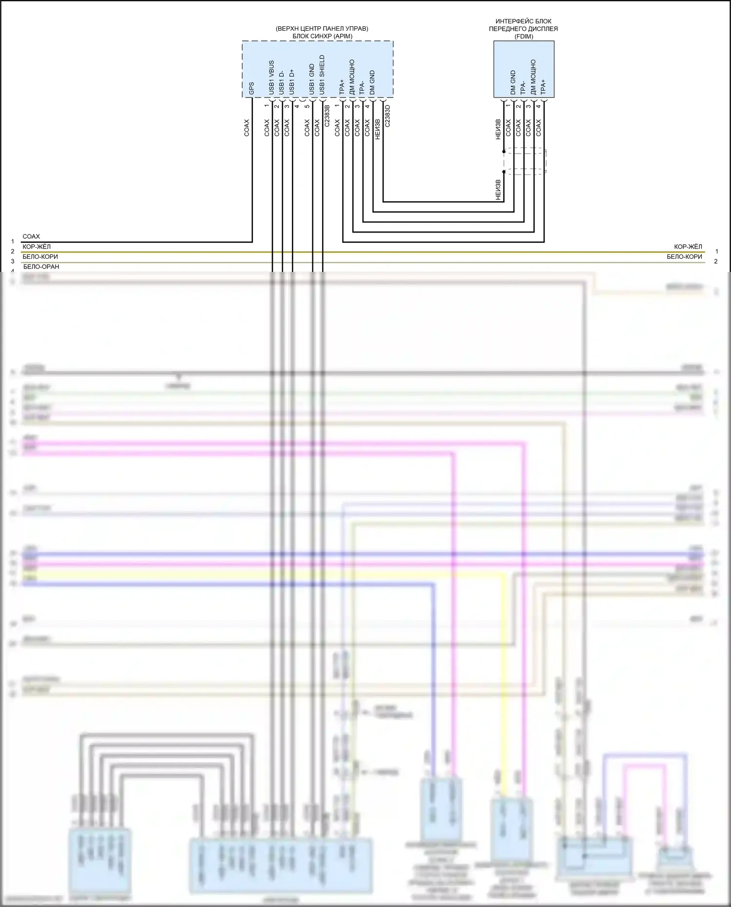Fusion (North America) Ford II рестайлинг (2016-2020): Электросхема навигации, без sony, с сенсорным экраном (2 из 4) 
