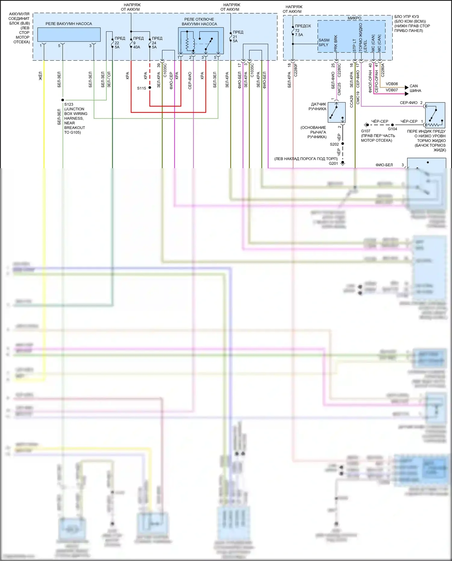 Grand C-MAX Ford II (2010-2015): Антиблокировочная система abs электросхема (2 из 2) 