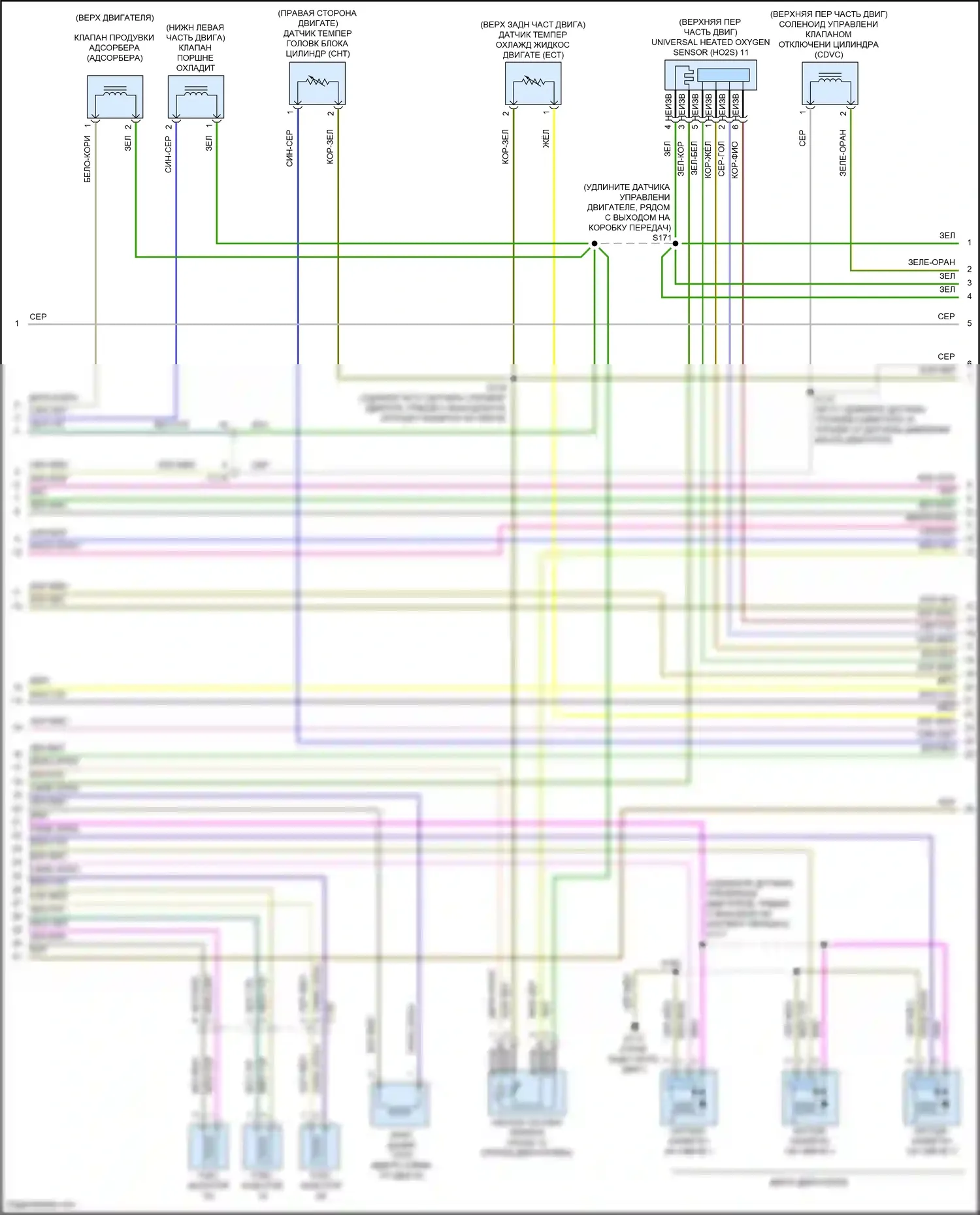 Kuga Ford III (2019-2024): Электросхема двигателя 1.5л турбо (6 из 7) 