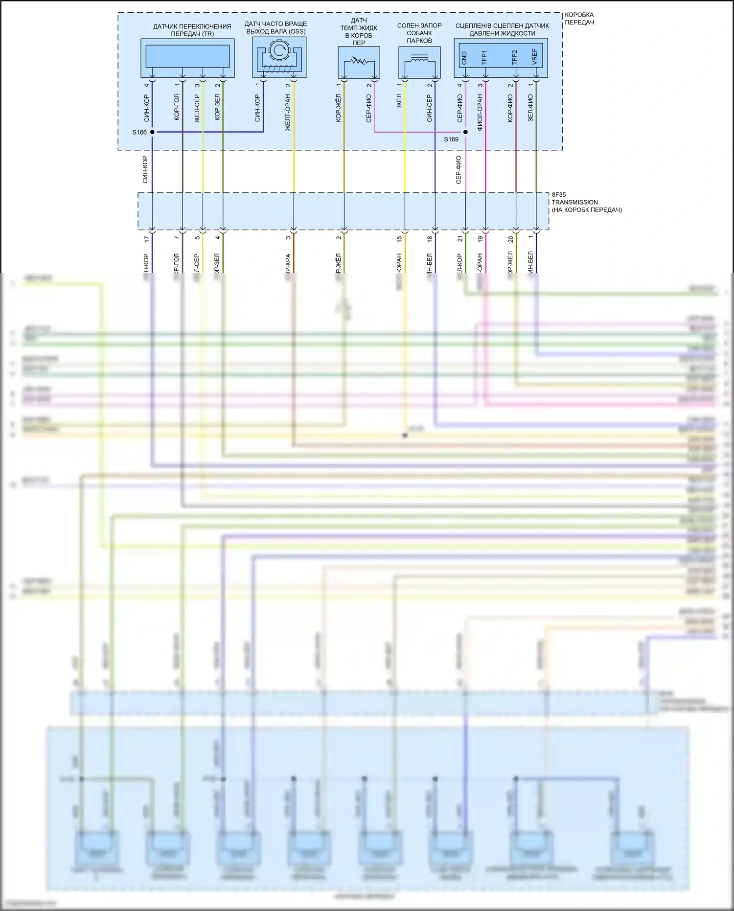 Kuga Ford III (2019-2024): Электросхема двигателя 2.0л турбо (5 из 8) 