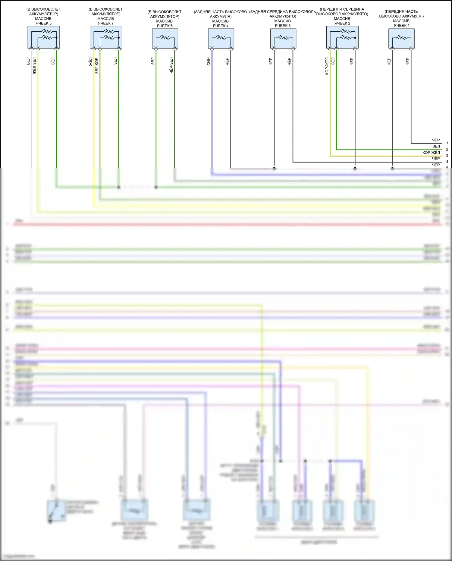 Kuga Ford III (2019-2024): Электросхема двигателя 2.5л подключаемый гибрид (6 из 13) 