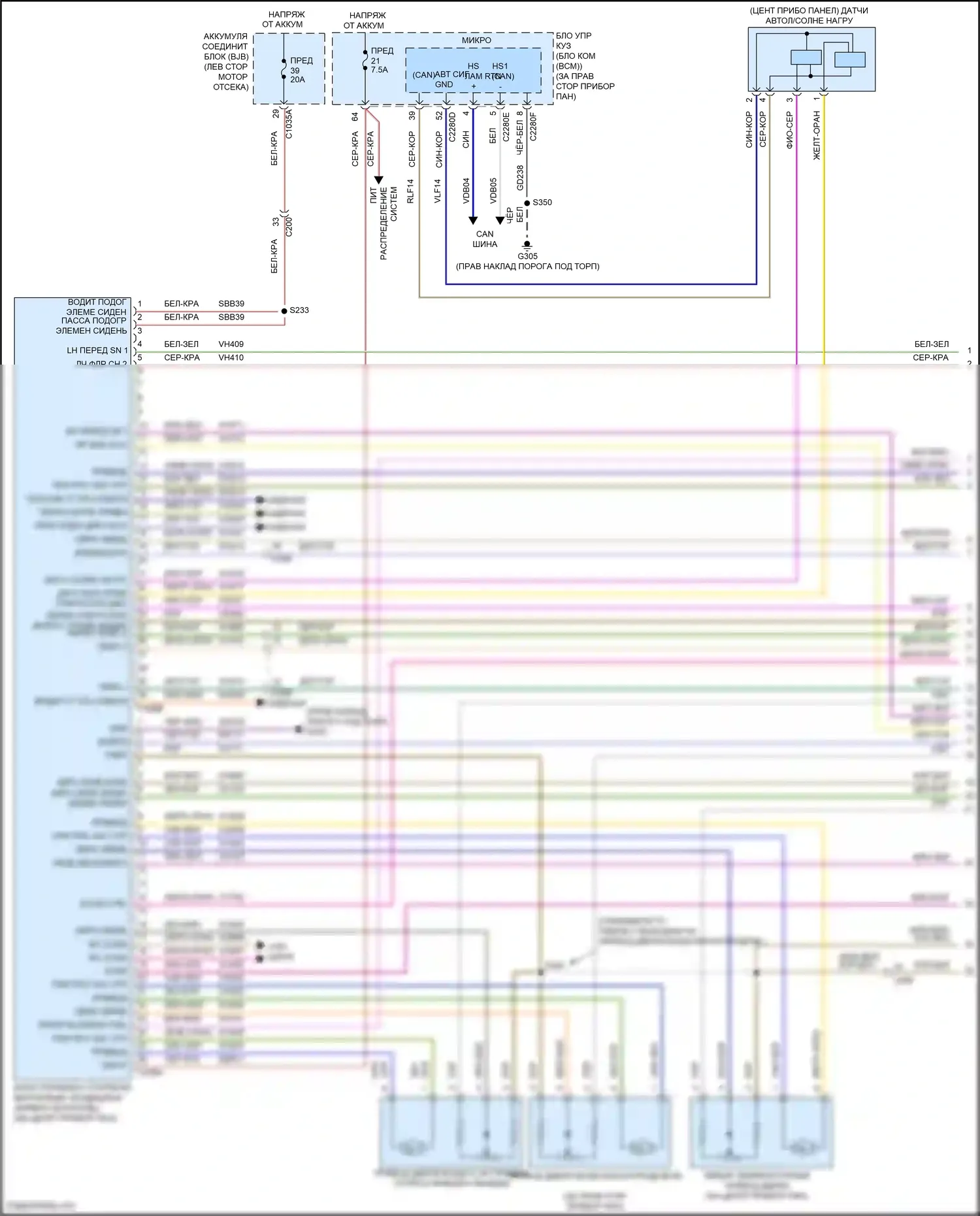 Kuga Ford III (2019-2024): Электросхема климат контроля (1 из 5) 