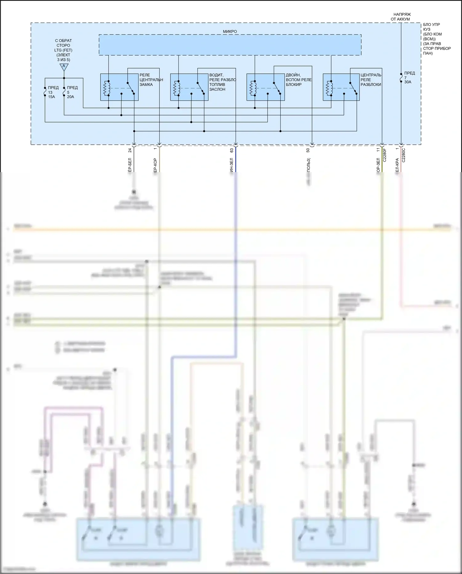 Kuga Ford III (2019-2024): Электросхема защиты от взлома (2 из 5) 