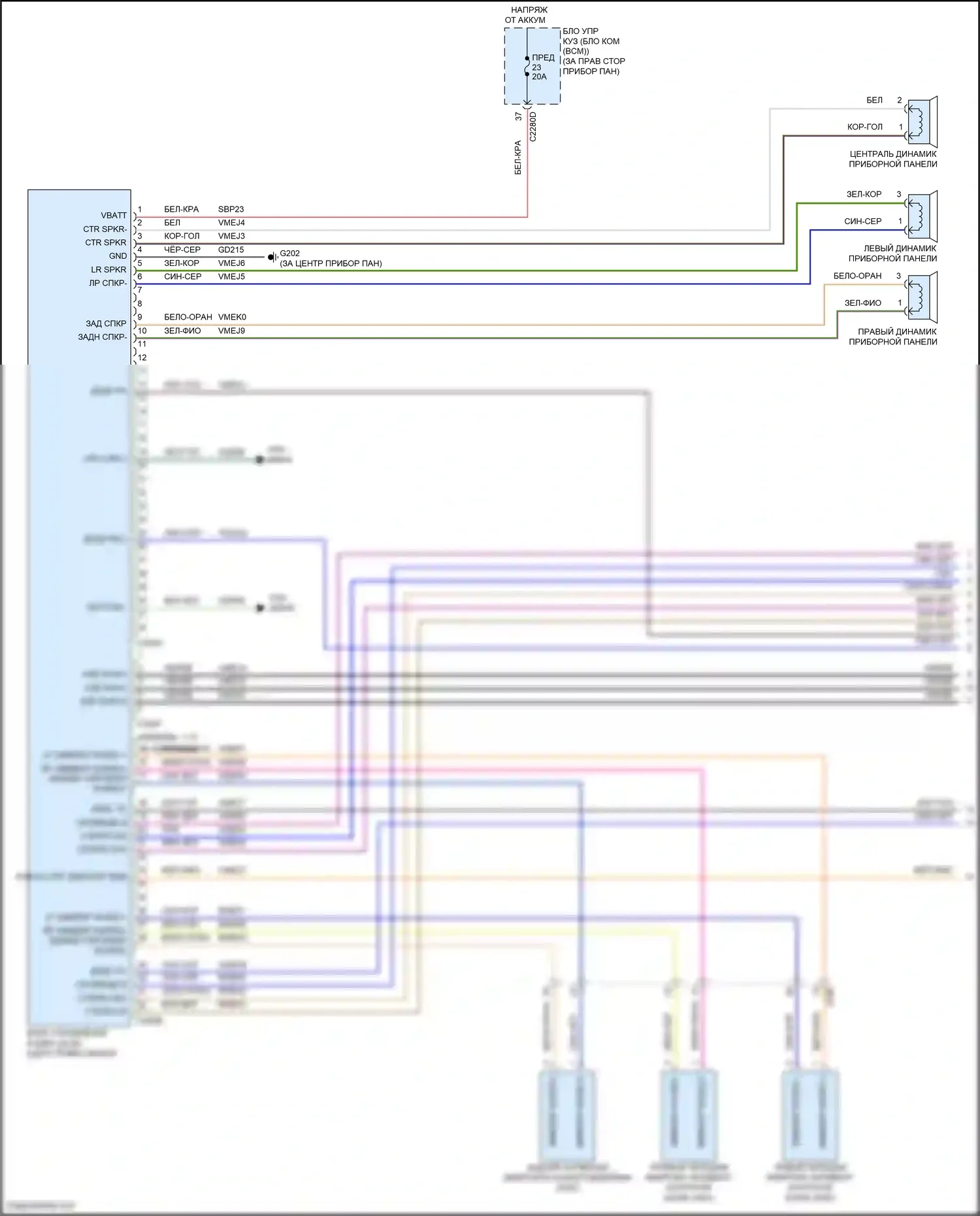Kuga Ford III (2019-2024): Электросхема навигации (1 из 4) 