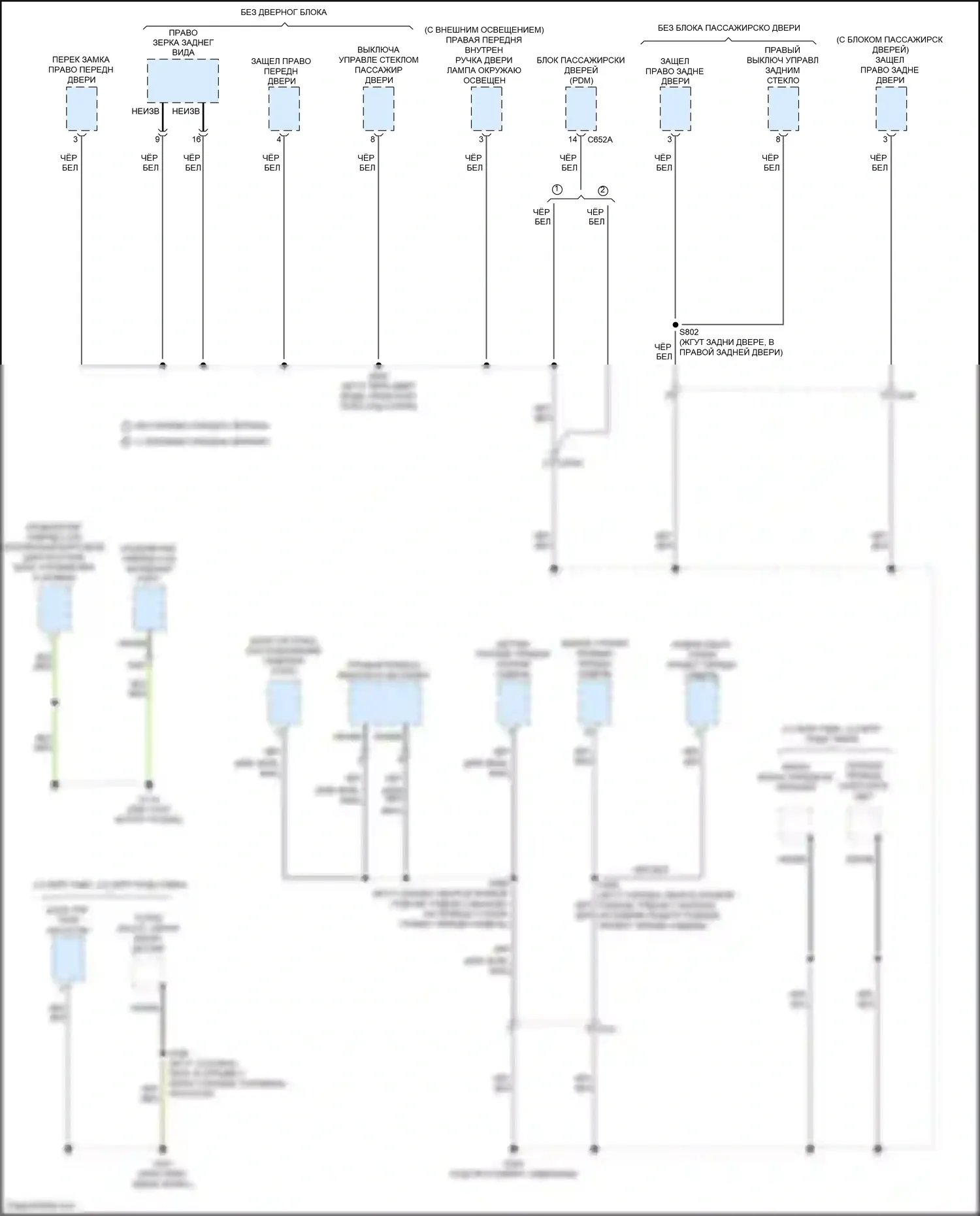 Kuga Ford III (2019-2024): Электросхема разводки массы (5 из 6) 