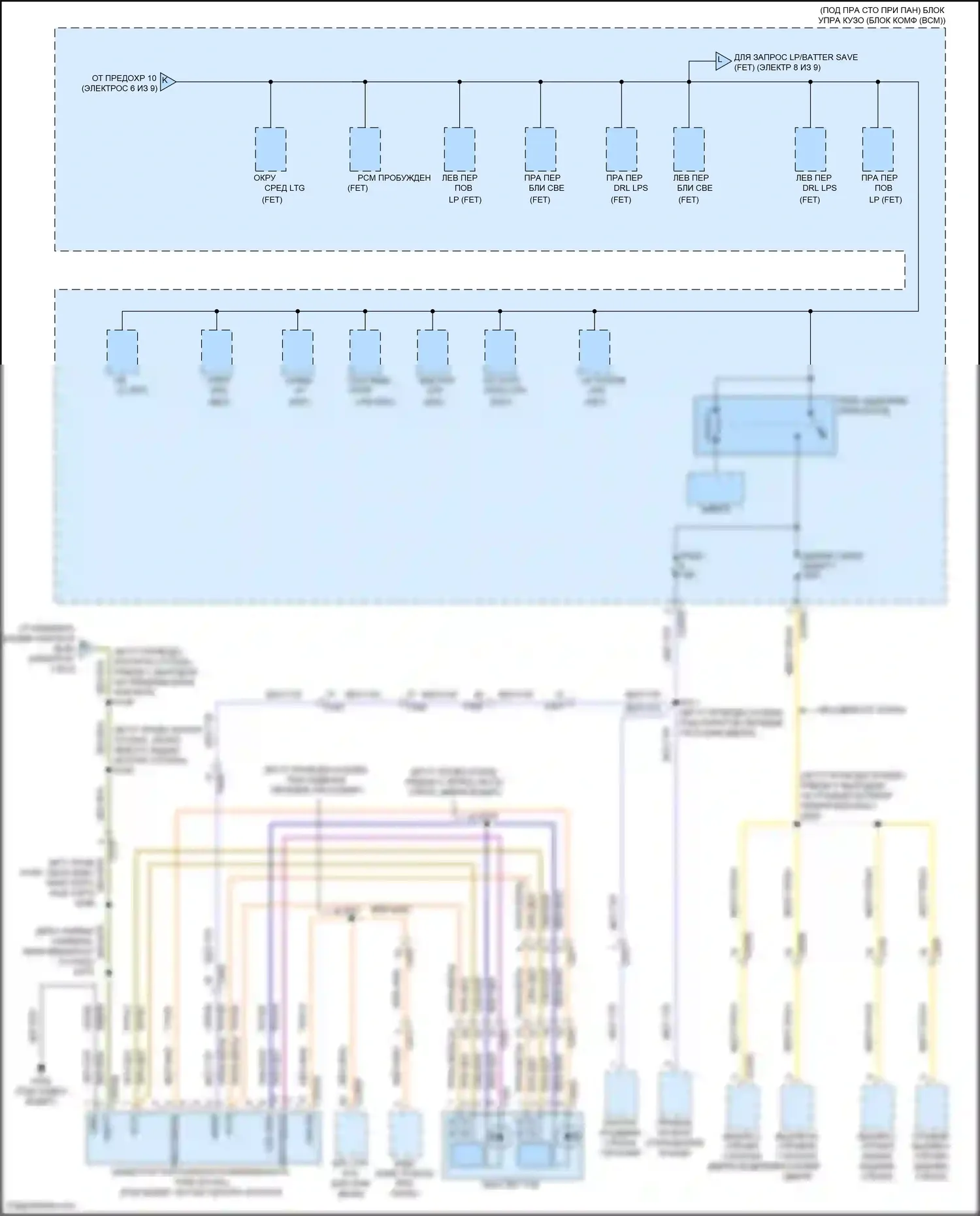 Maverick Ford III (2021-2024): Электросхема блока предохранителей реле (7 из 9) 
