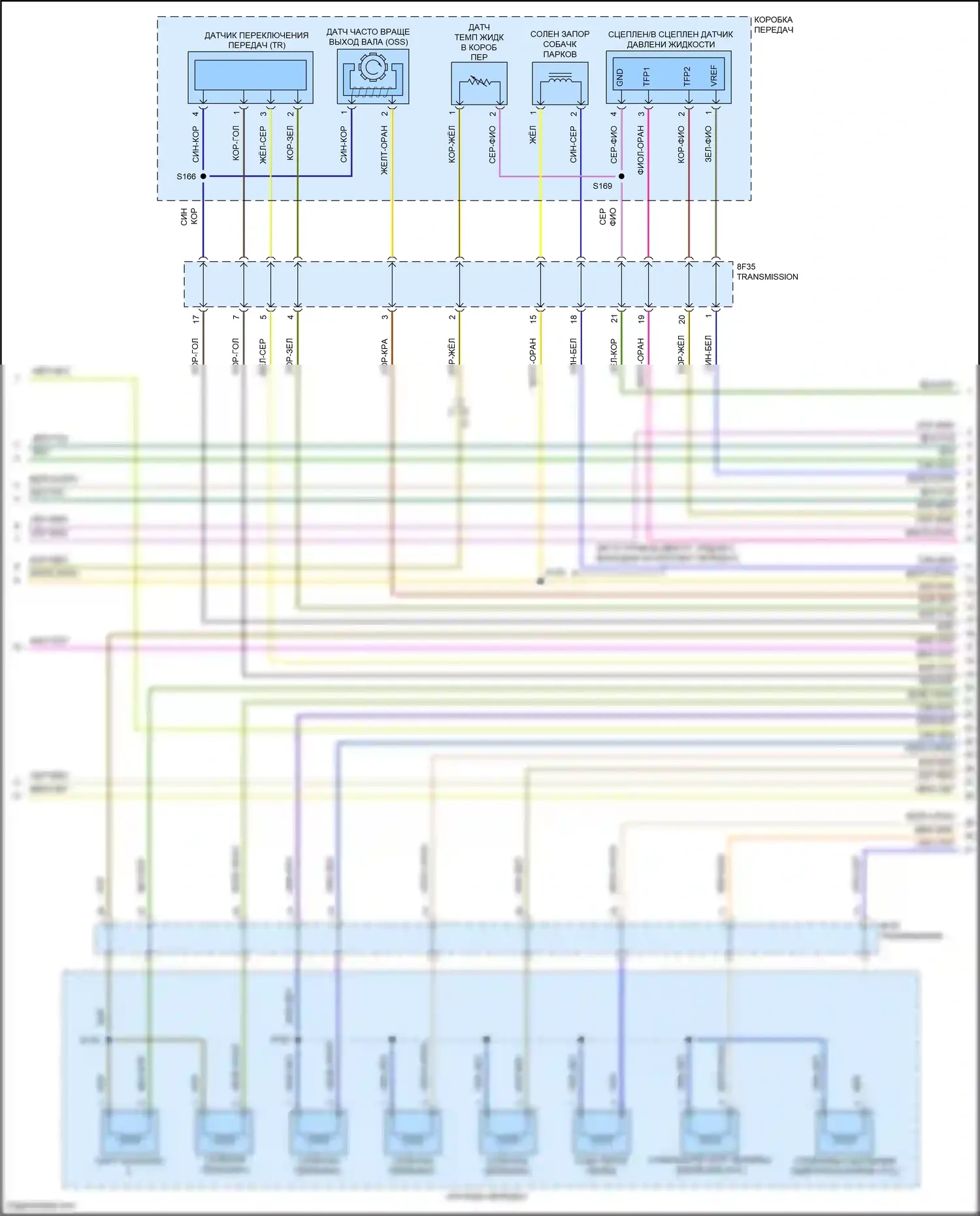 Maverick Ford III (2021-2024): Электросхема двигателя 2.0л турбо (5 из 8) 