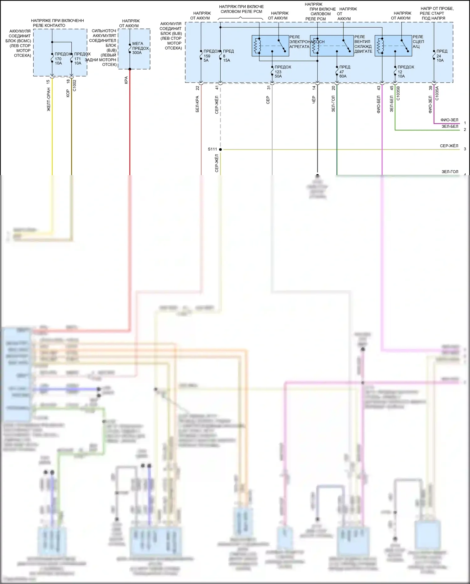 Maverick Ford III (2021-2024): Электросхема климат контроля (4 из 5) 