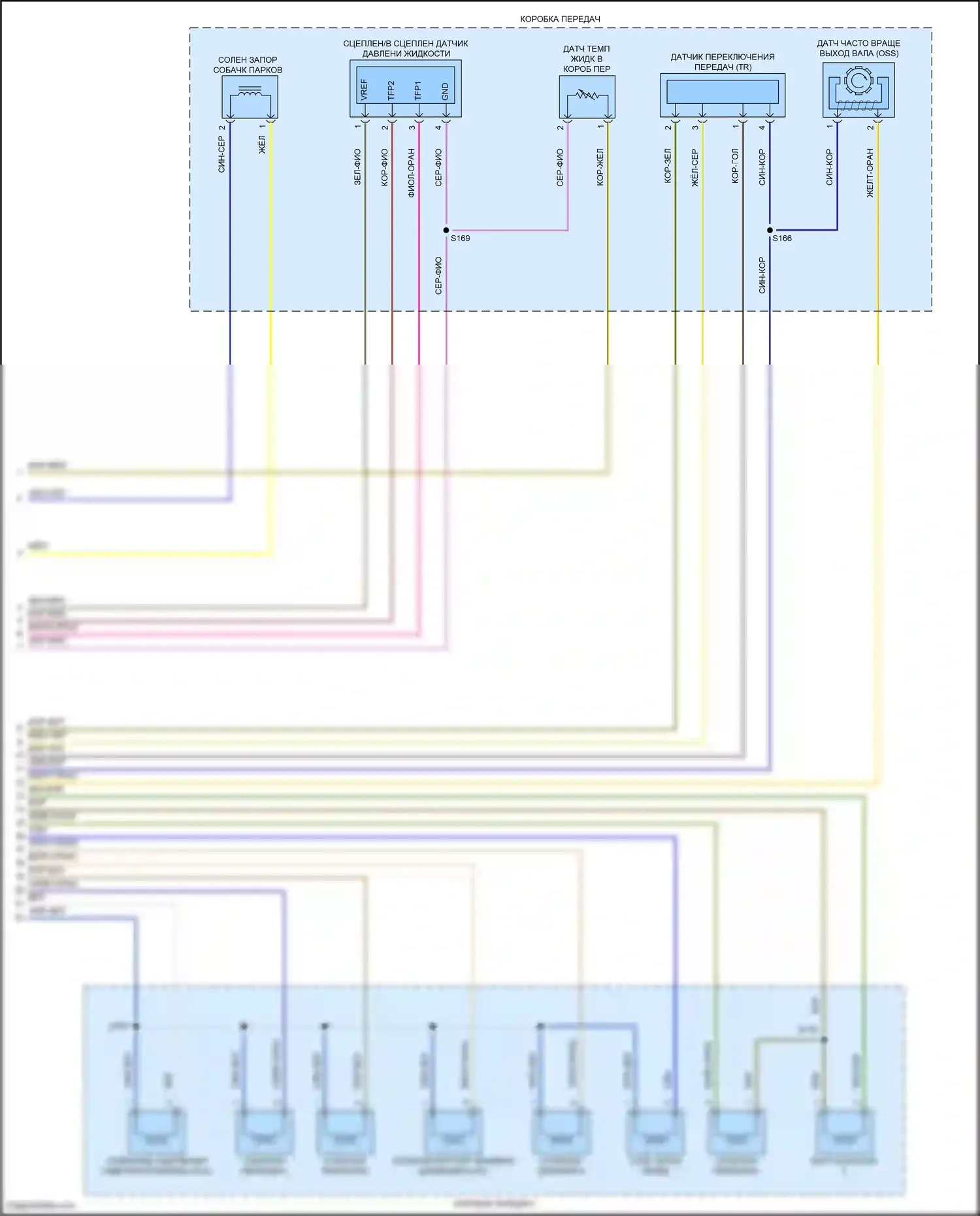 Maverick Ford III (2021-2024): 2,0л турбо, электросхема автоматической коробки передач (3 из 3) 