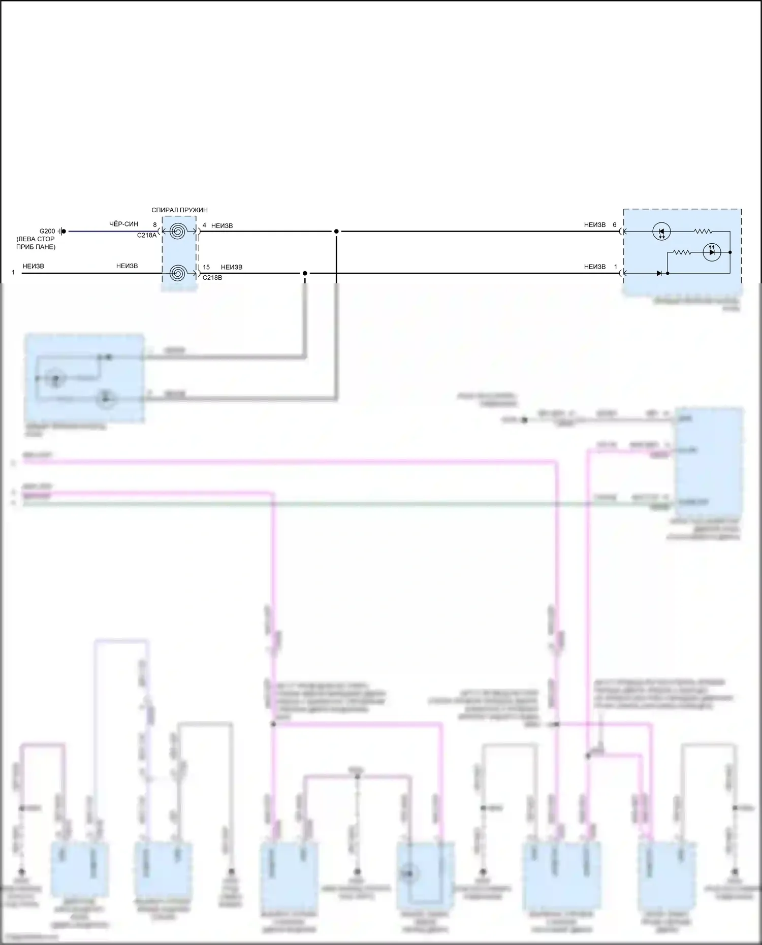 Maverick Ford III (2021-2024): Электросхема подсветки приборной панели (3 из 3) 