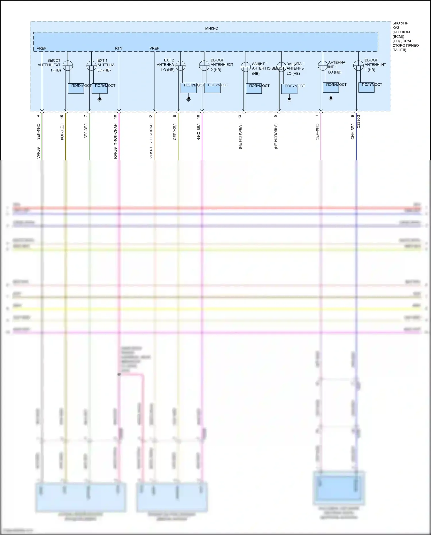 Maverick Ford III (2021-2024): Электросхема центрального замка (4 из 5) 
