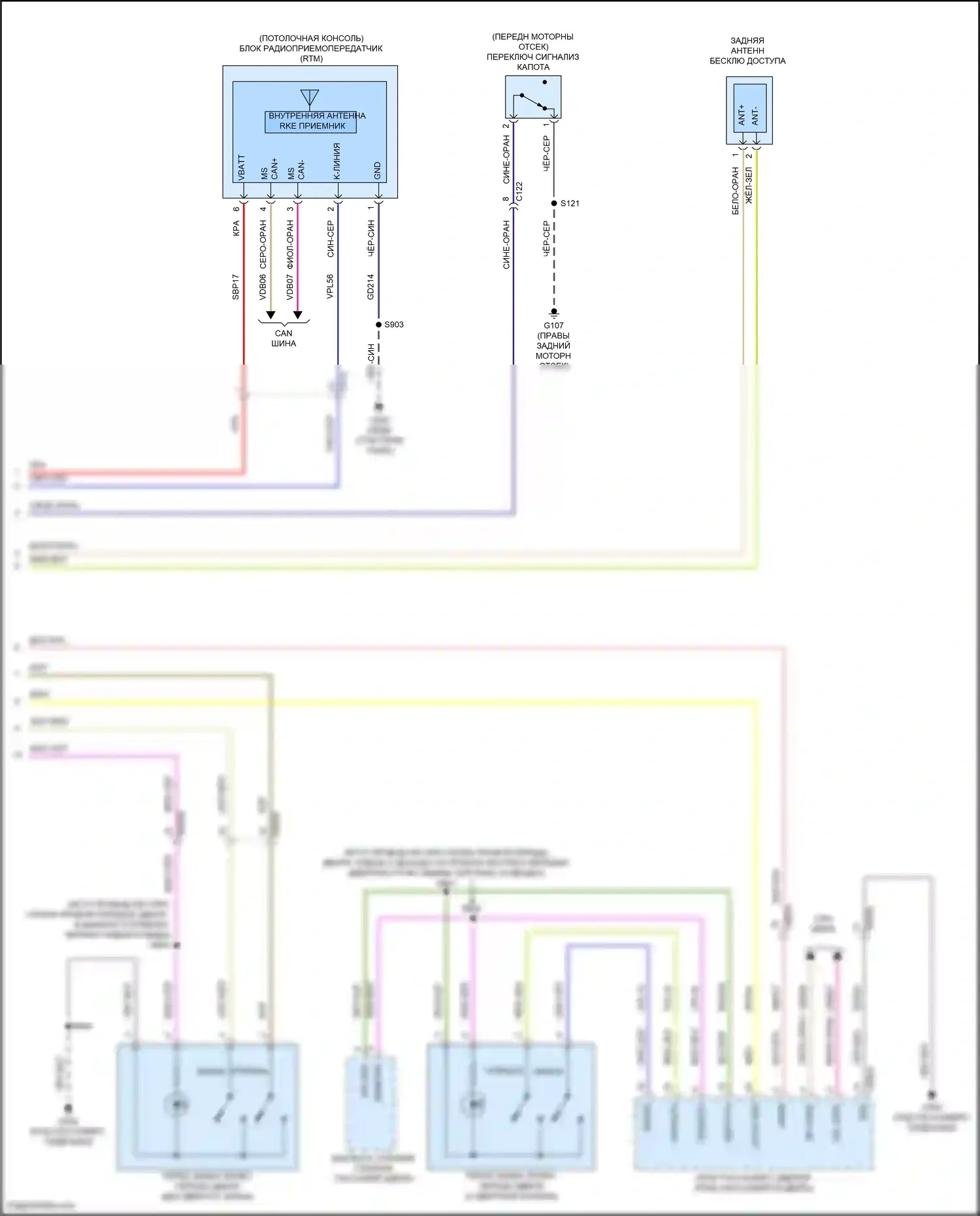Maverick Ford III (2021-2024): Электросхема центрального замка (5 из 5) 
