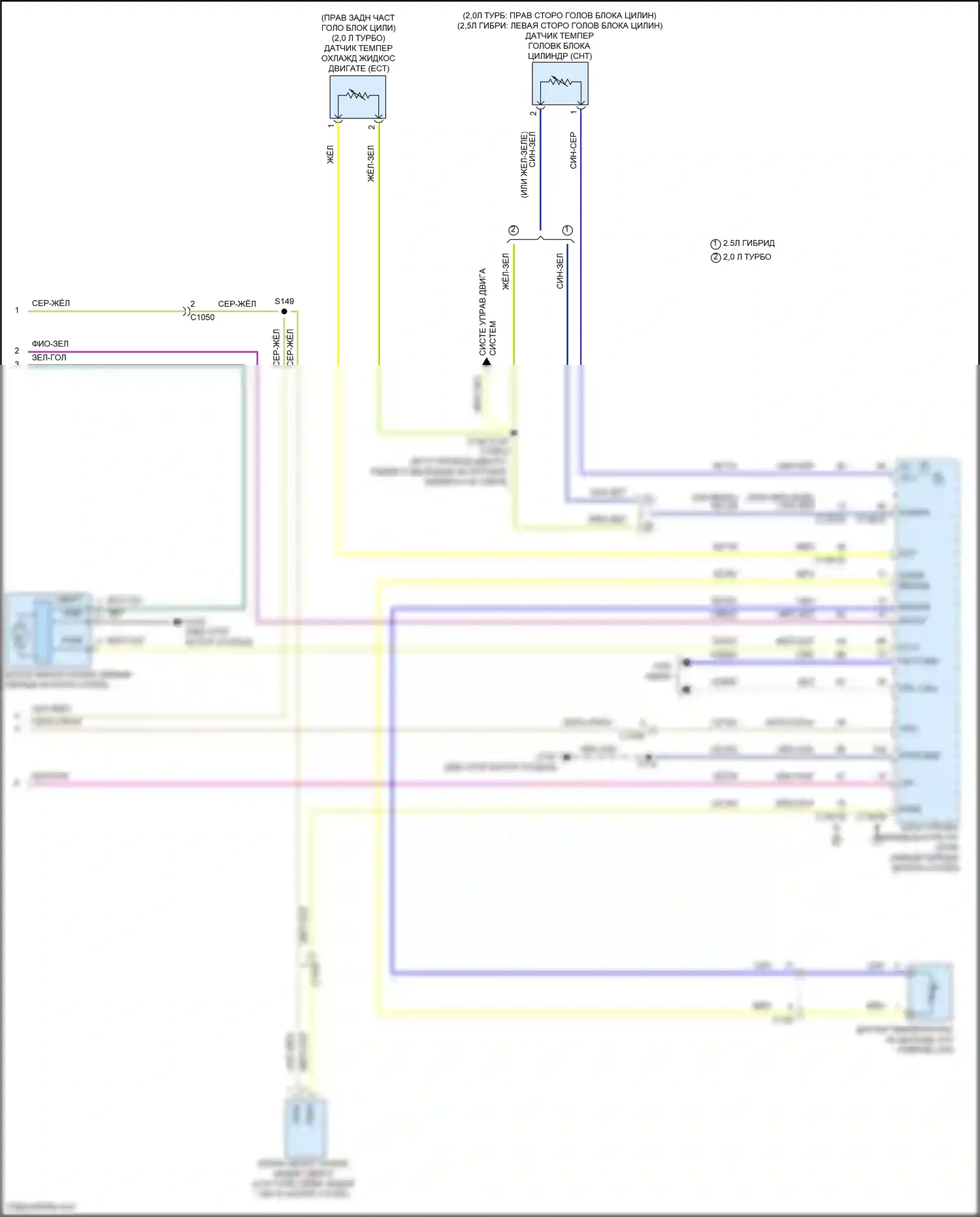 Maverick Ford III (2021-2024): Электросхема вентилятора охлаждения (2 из 2) 