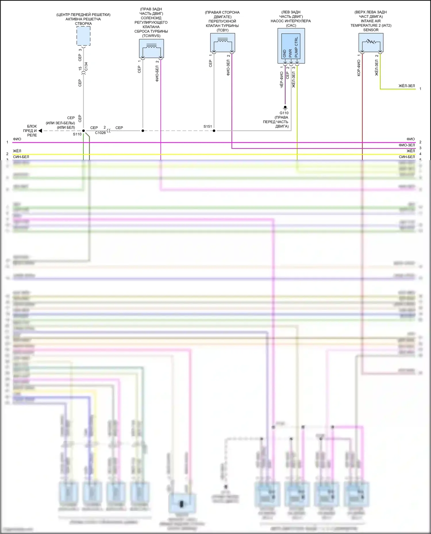 Mondeo Ford V рестайлинг (2019-2023): Электросхема двигателя 1.5л турбо (5 из 6) 