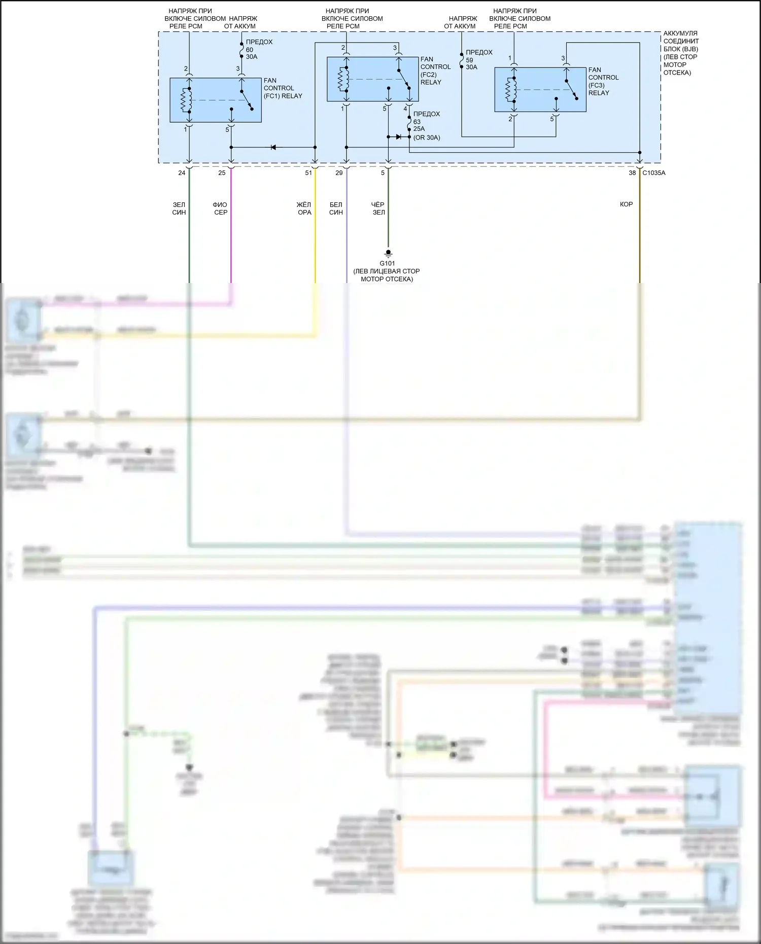Mondeo Ford V рестайлинг (2019-2023): Электросхема ручного кондиционера (3 из 3) 