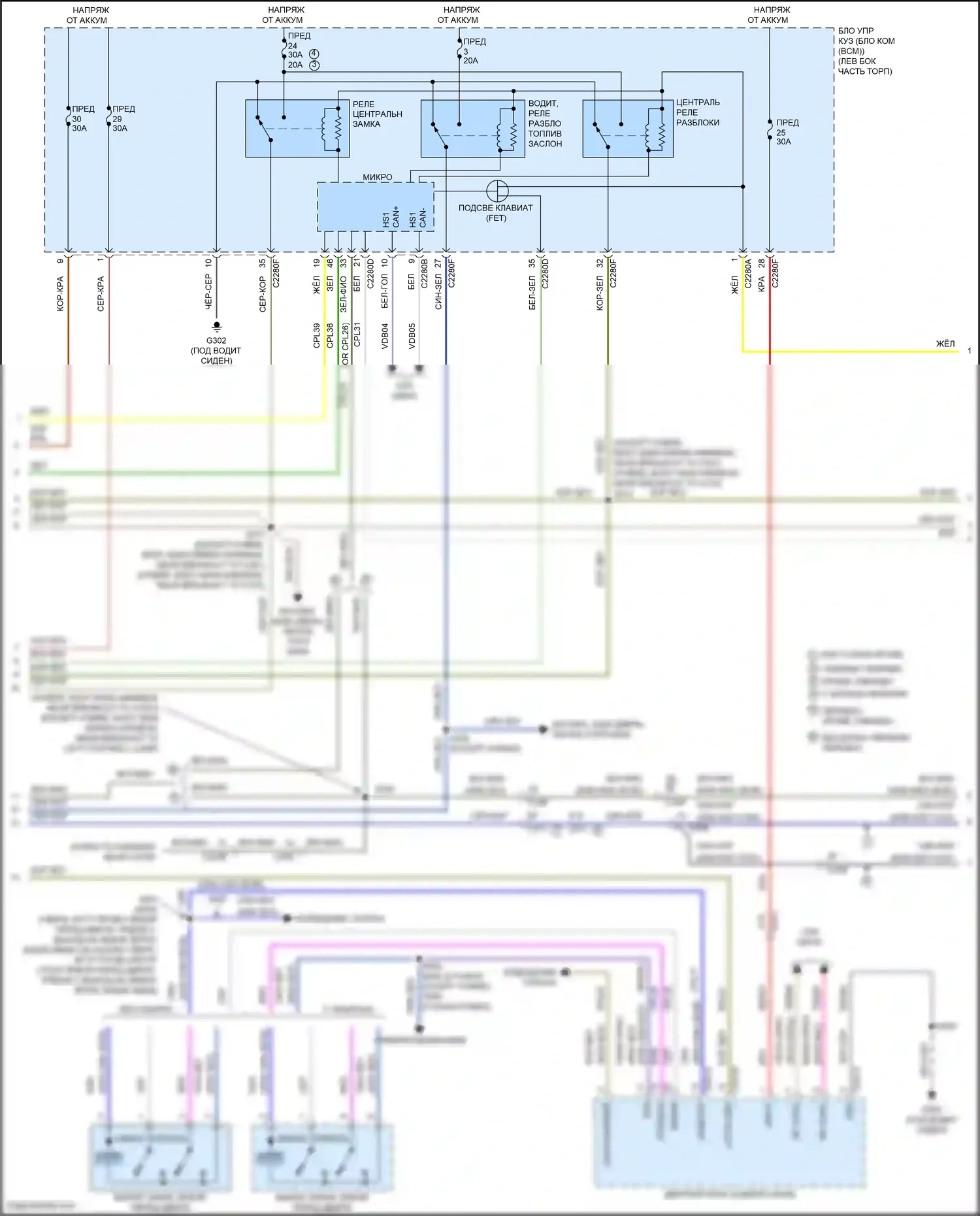 Mondeo Ford V рестайлинг (2019-2023): Сигнализации электросхема (4 из 5) 