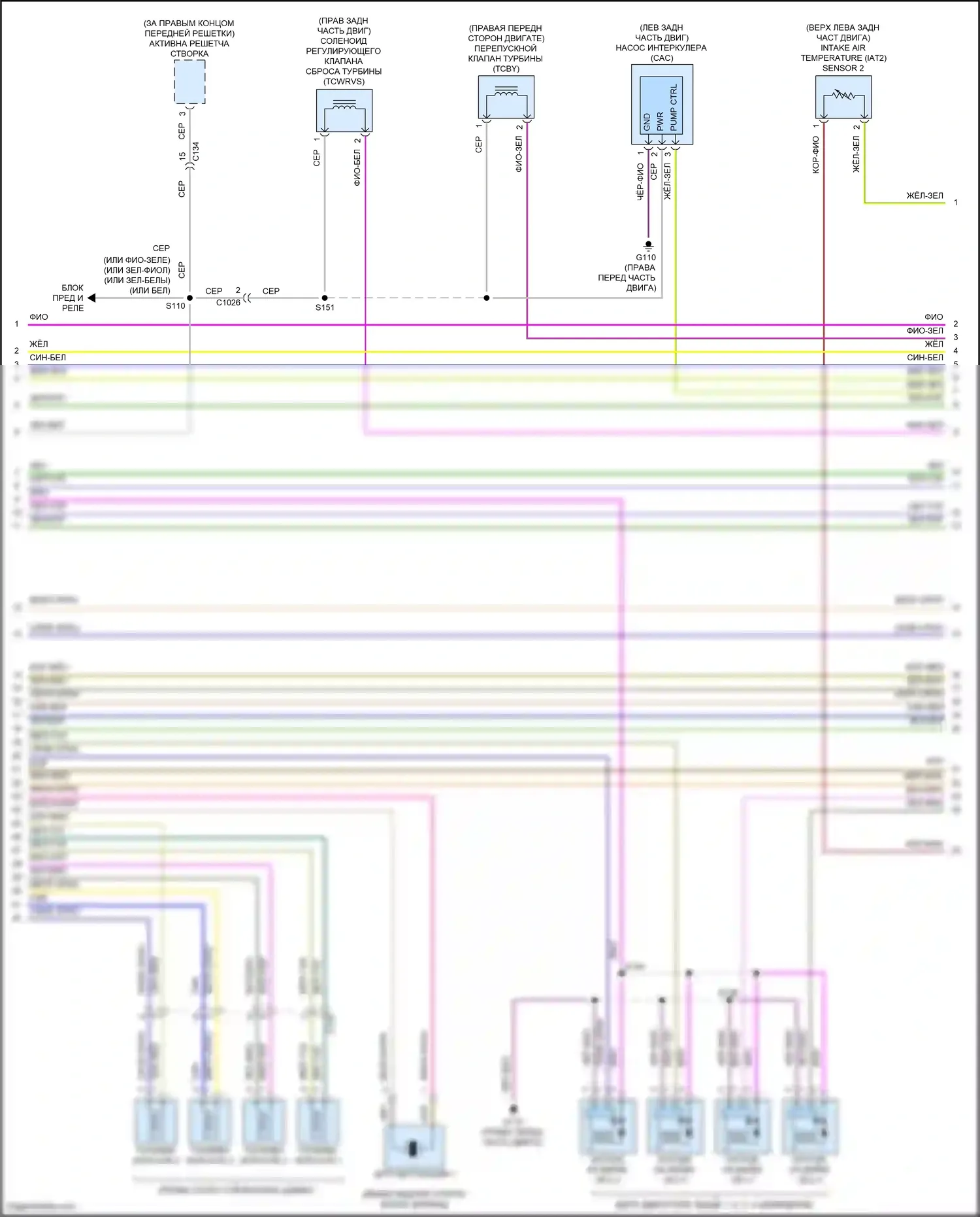 Mondeo Ford V (2014-2019): Электросхема двигателя 1.5л турбо (5 из 6) 