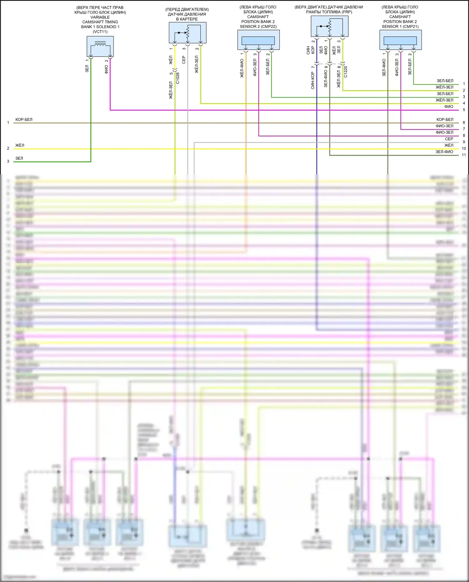 Mondeo Ford V (2014-2019): Электросхема двигателя 2.7л турбо (8 из 9) 