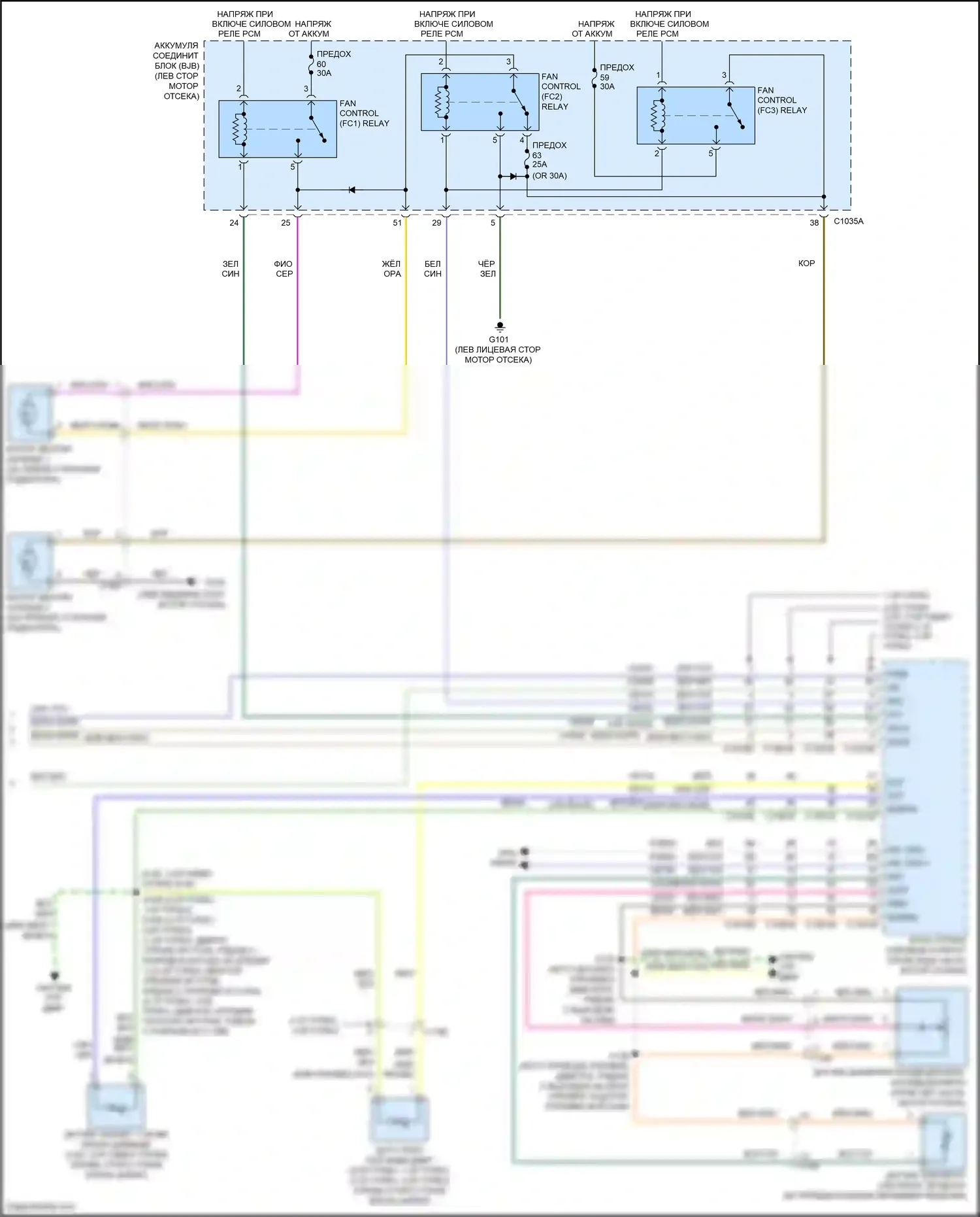 Mondeo Ford V (2014-2019): Электросхема климат контроля, кроме гибридного (3 из 3) 