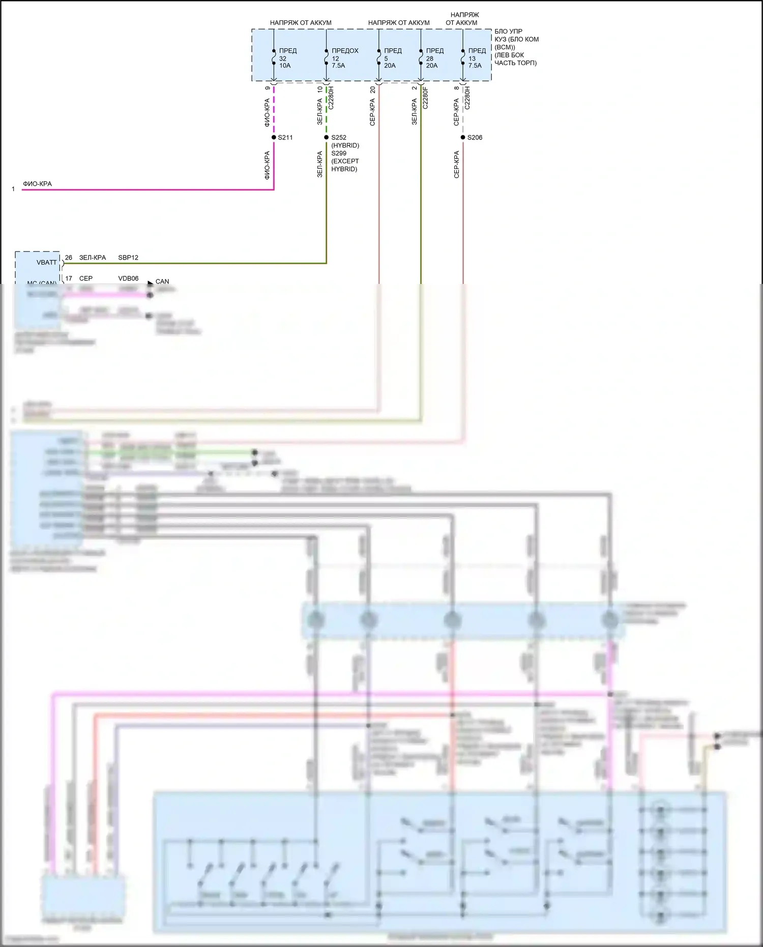 Mondeo Ford V (2014-2019): Электросхема магнитолы, с sony (4 из 4) 
